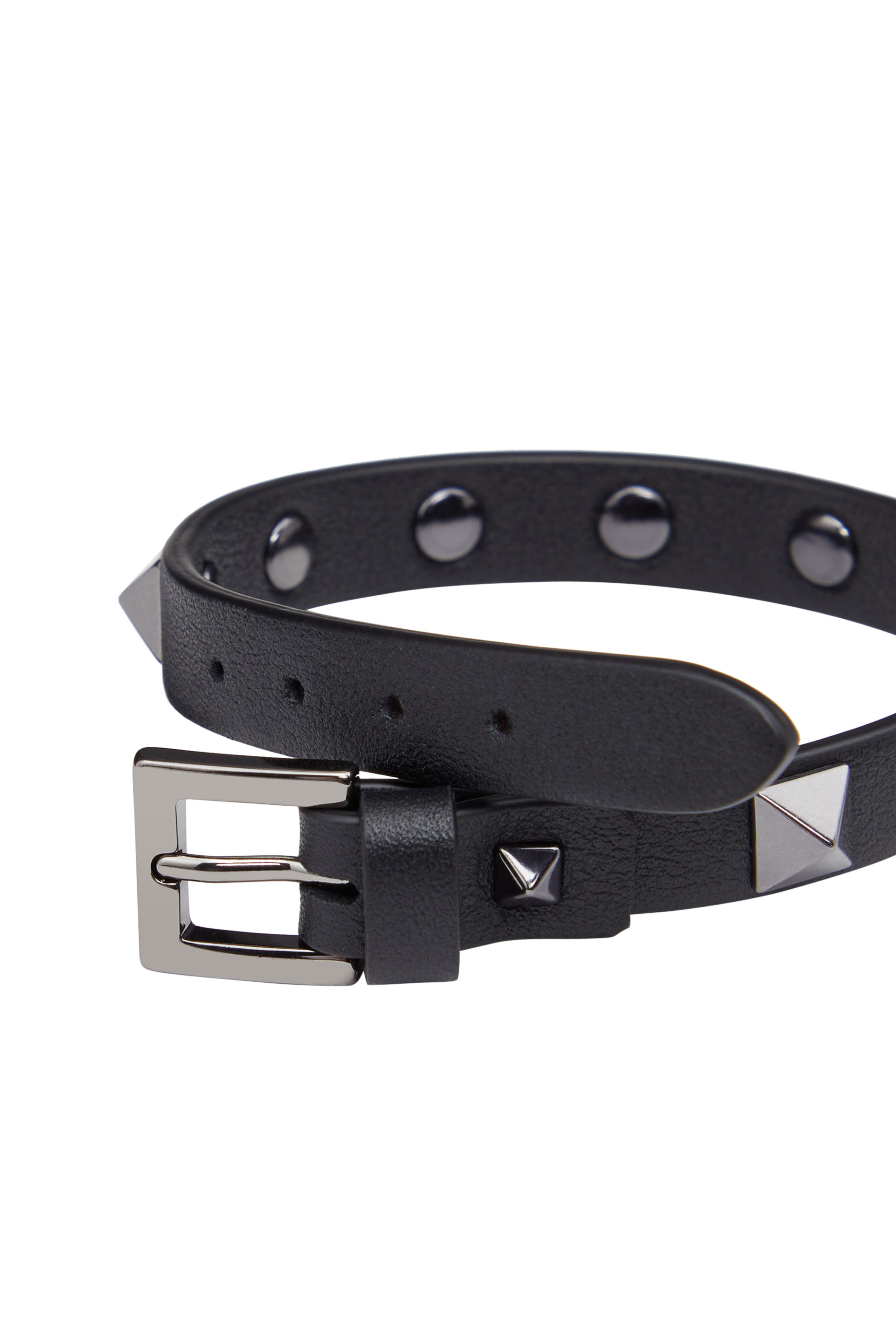 Rockstud Leather Bracelet