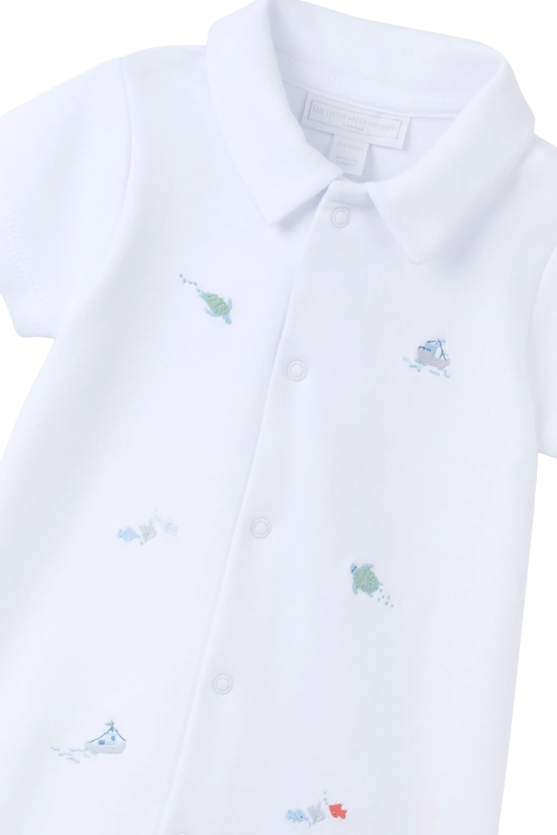 Baby Fun in the Sea Embroidered Playsuit