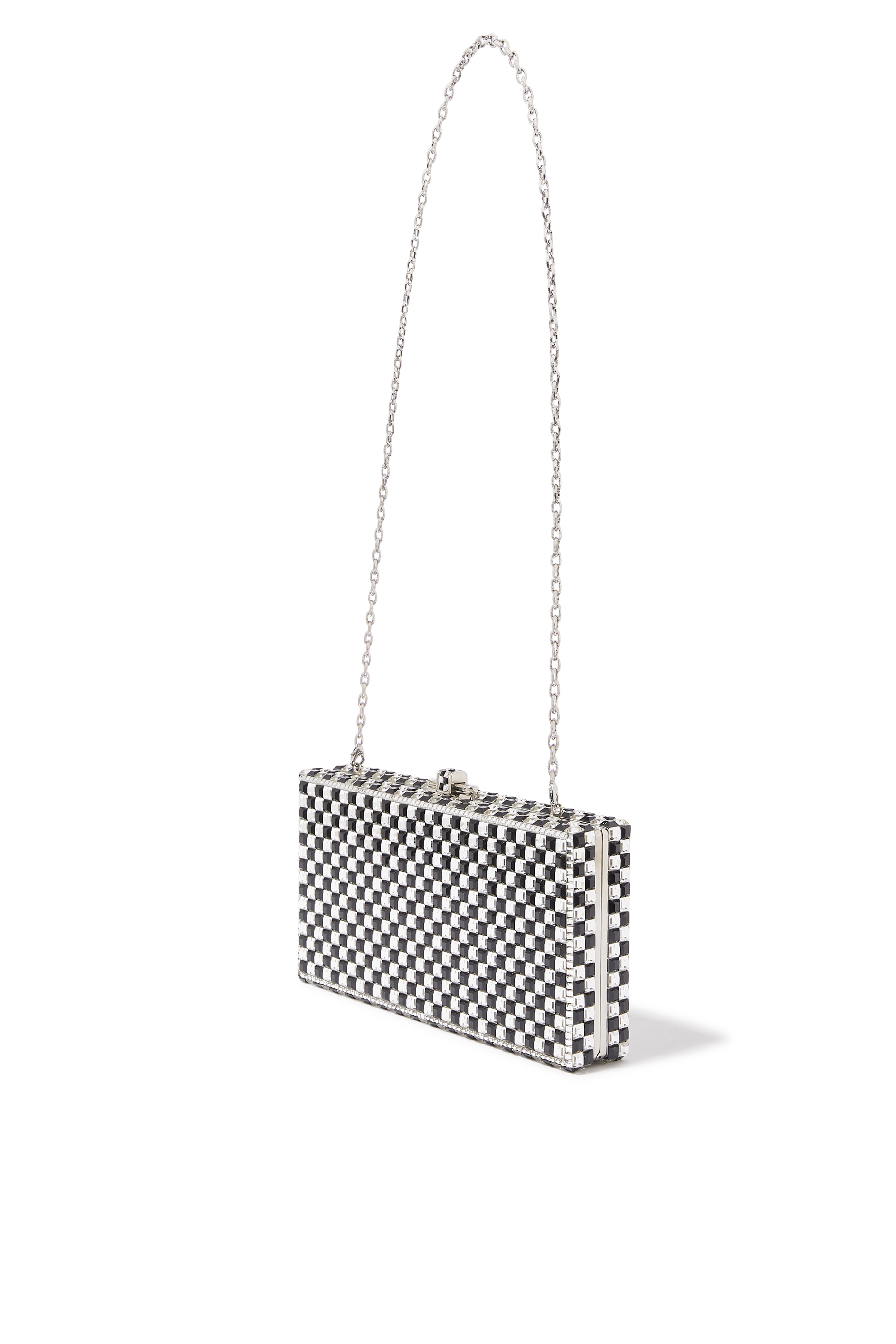 Sleek Rectangular Chessboard Clutch