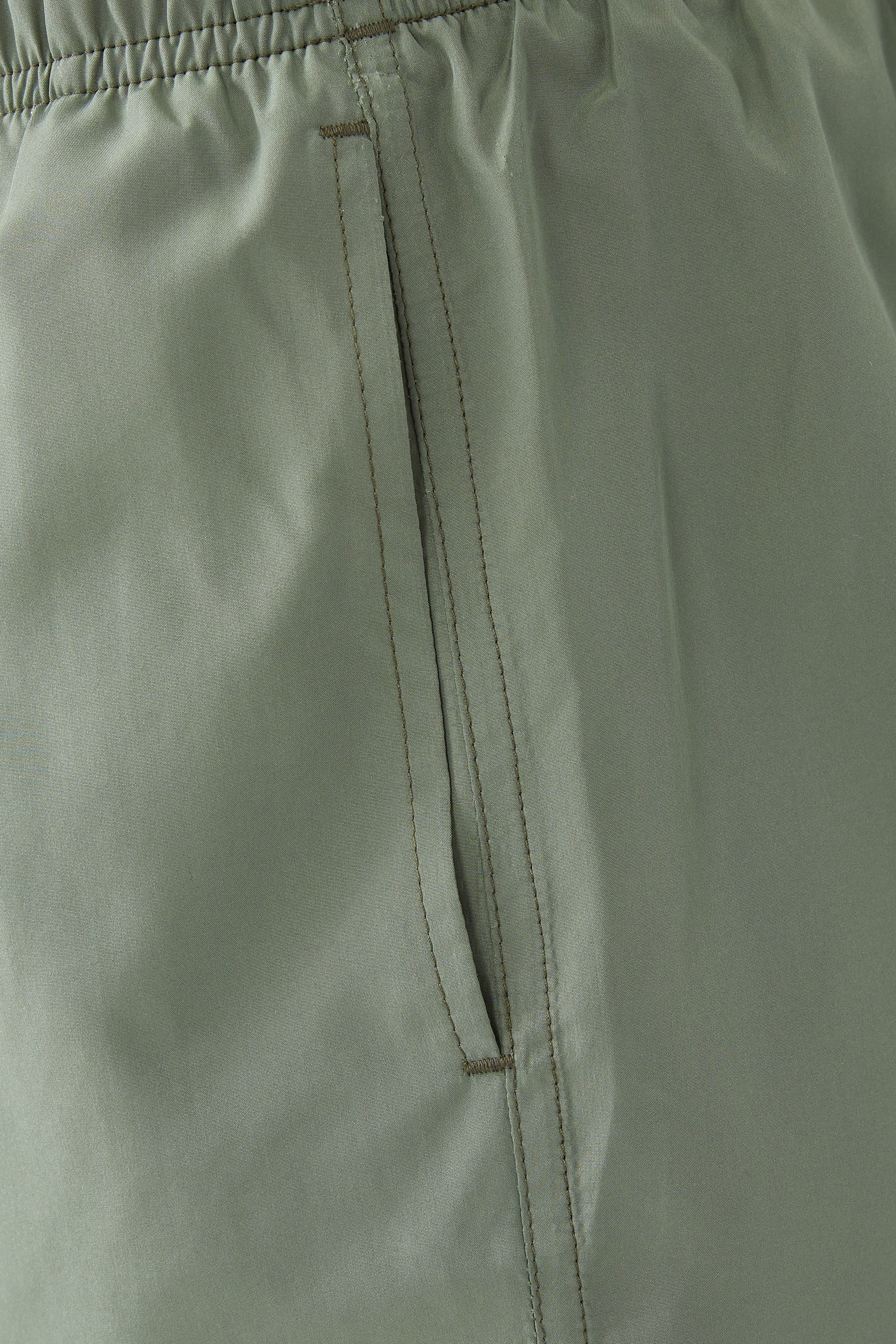 Mid Green Solid Swimming Shorts