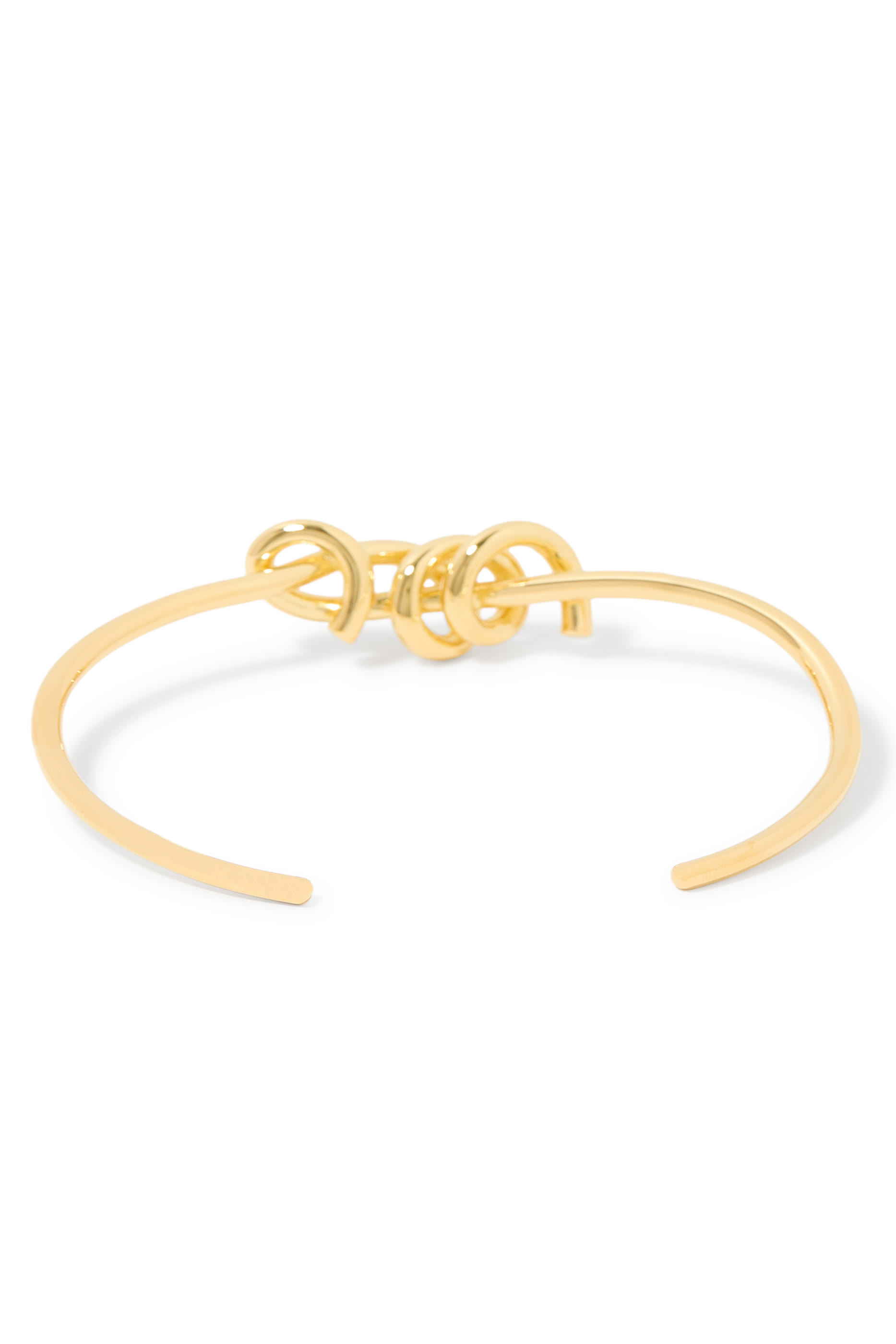 Thread Knotted Bracelet, 18K Yellow Gold Plated Brass