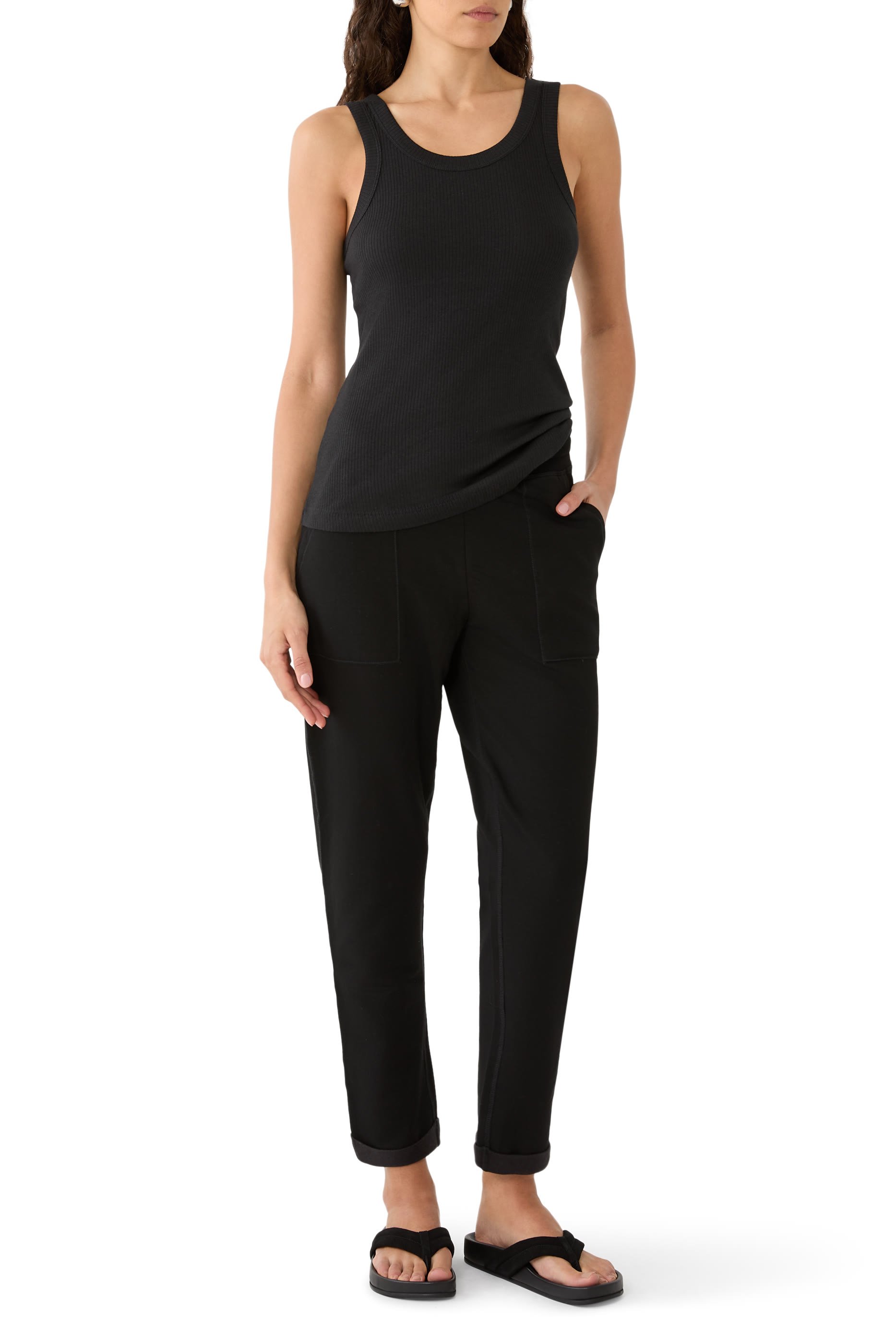 Ribbed Organic Cotton Lounge Vest