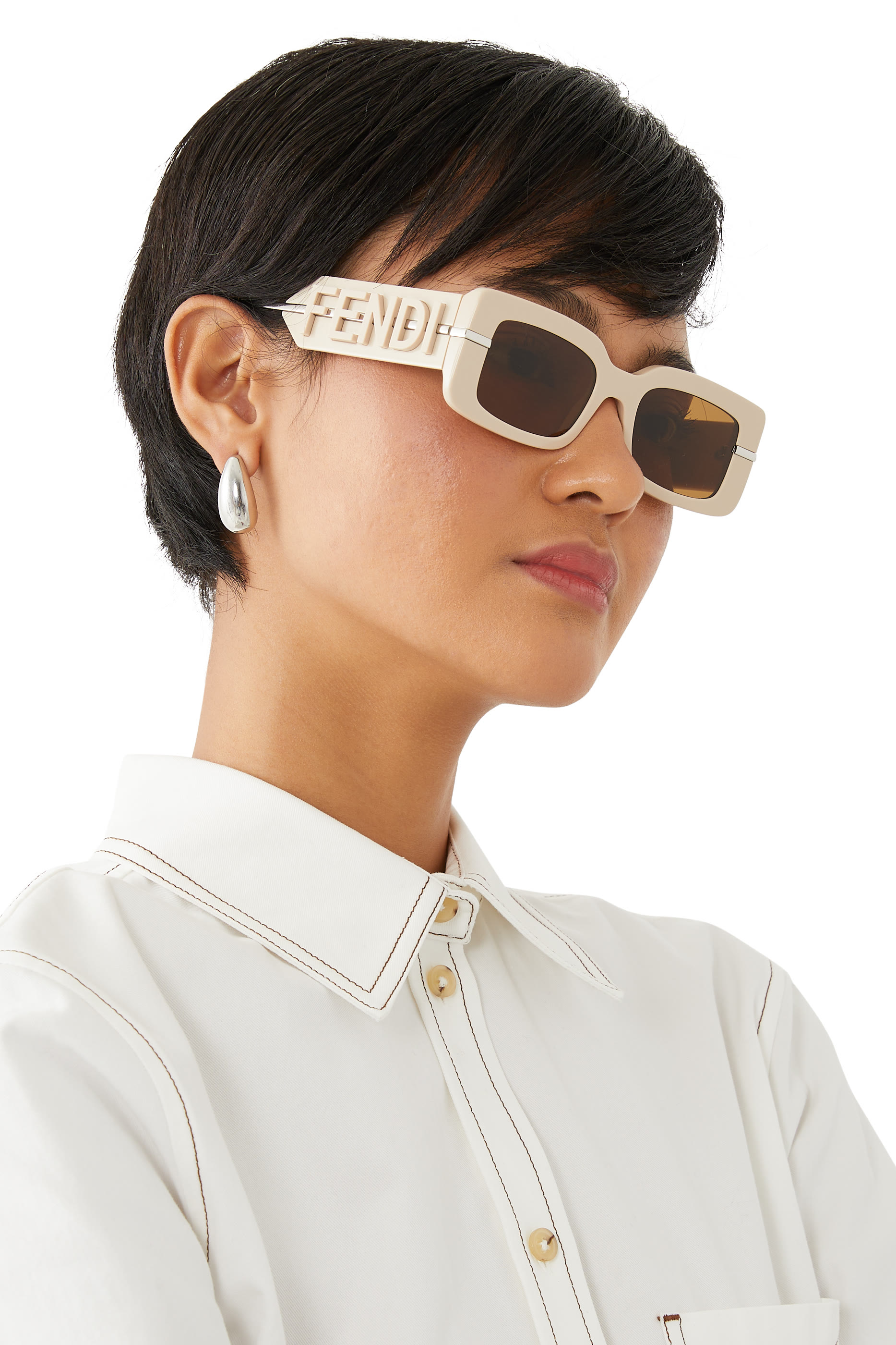 Fendigraphy Rectangular Sunglasses