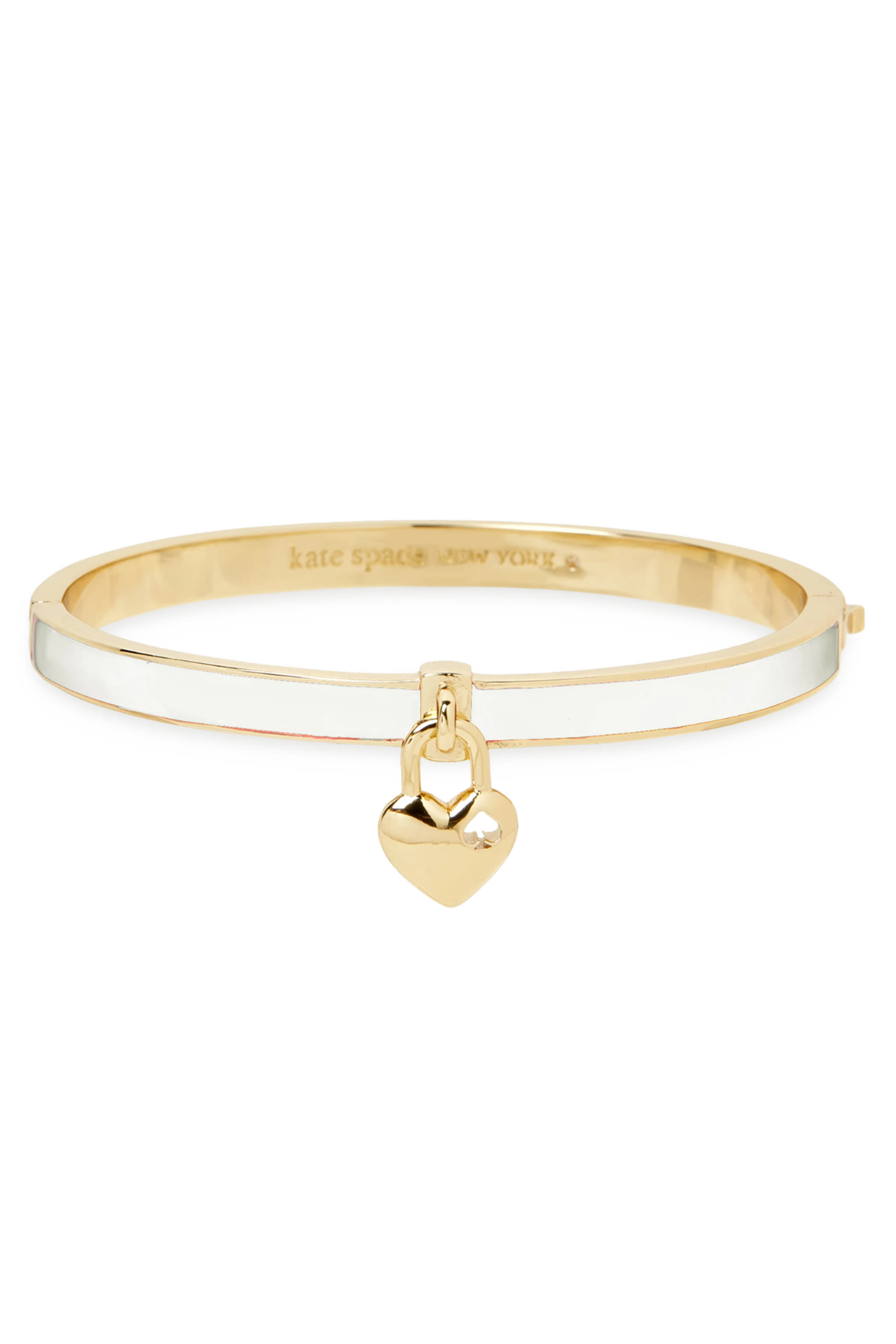 Heart Spade Thin Bangle, Stainless Steel & Enamel