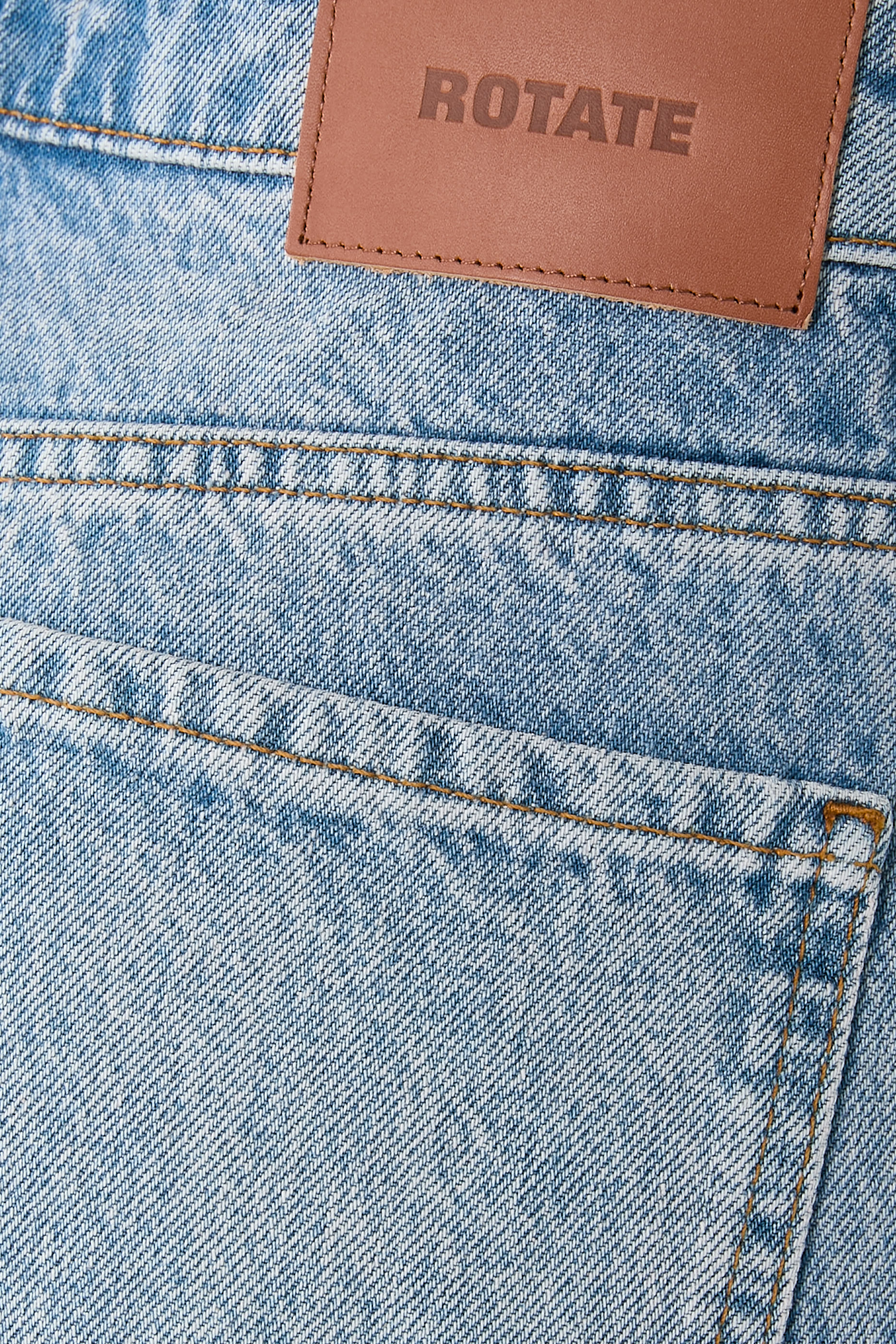 High-Waist Cutline Jeans