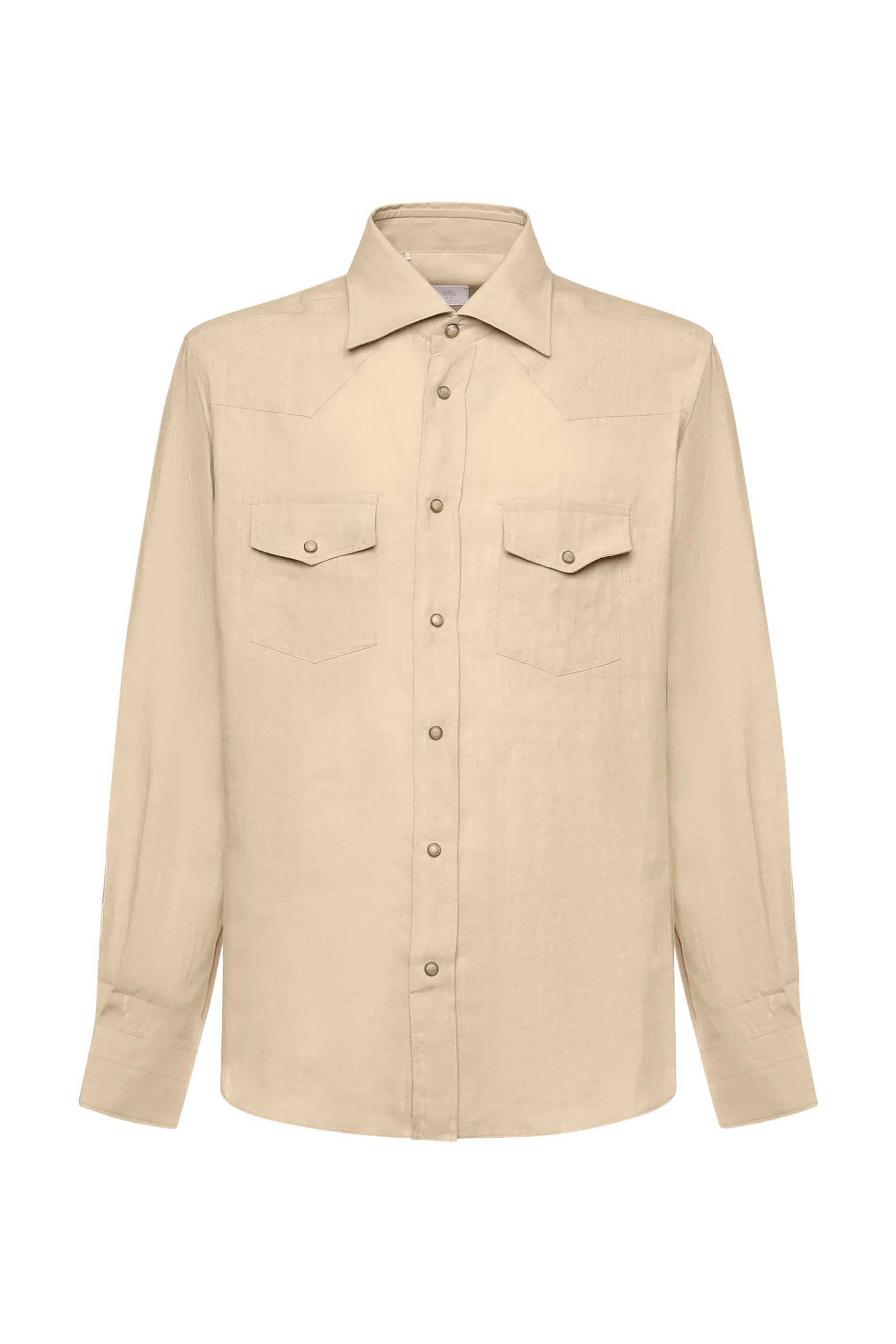 Snap-Button Western-Style Shirt