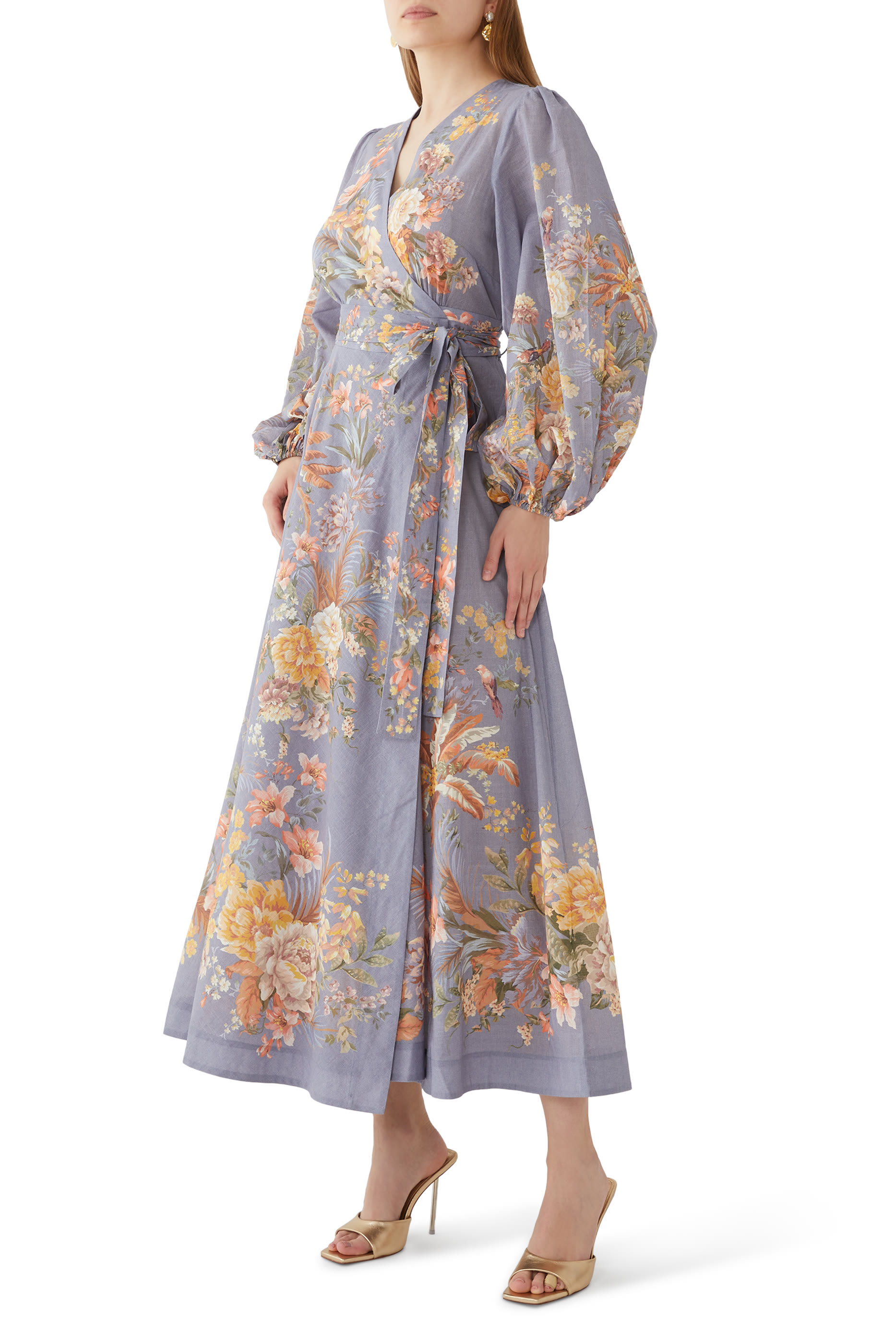 Tallow Wrap Midi Dress