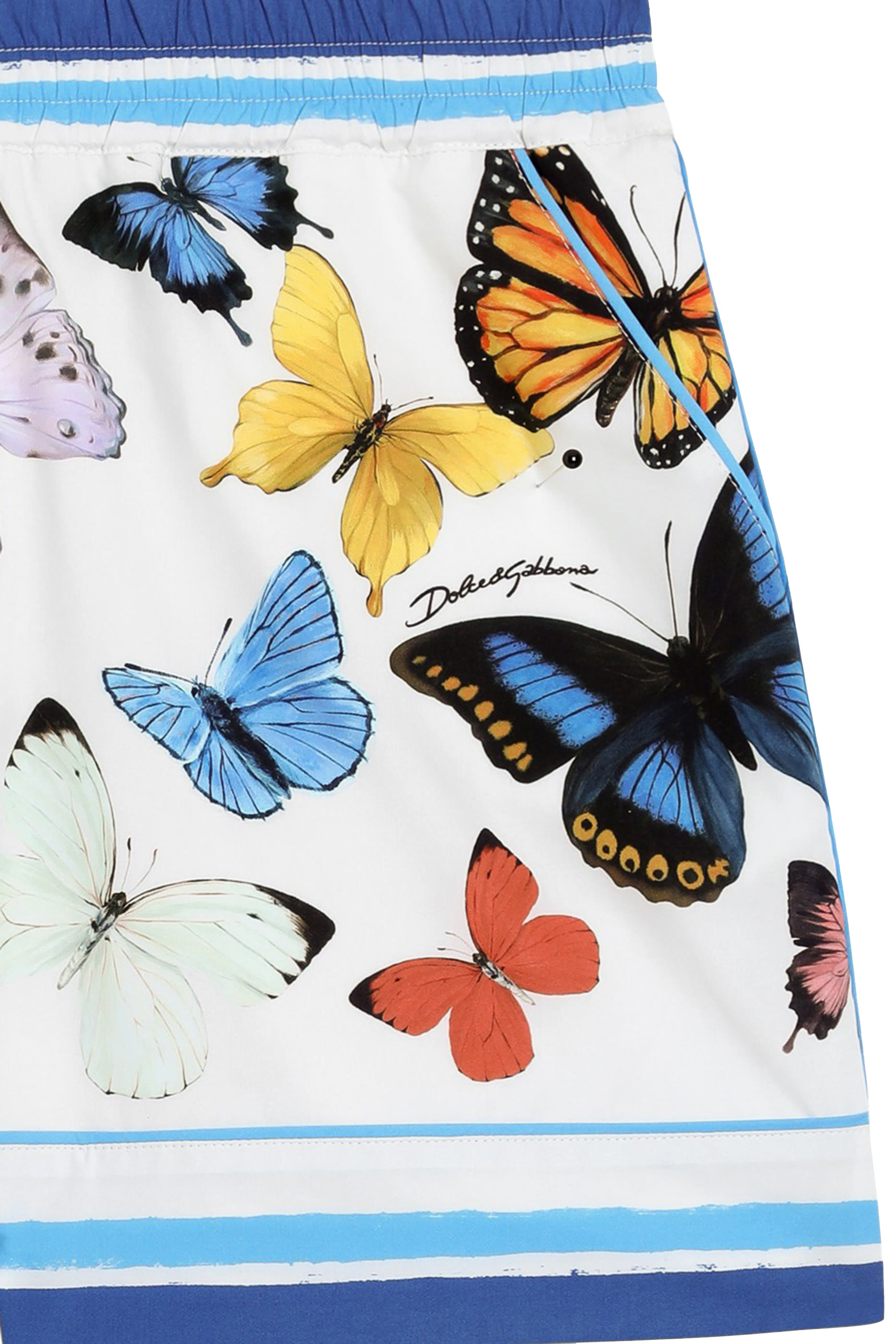 Kids All-Over Butterfly Print Poplin Shorts