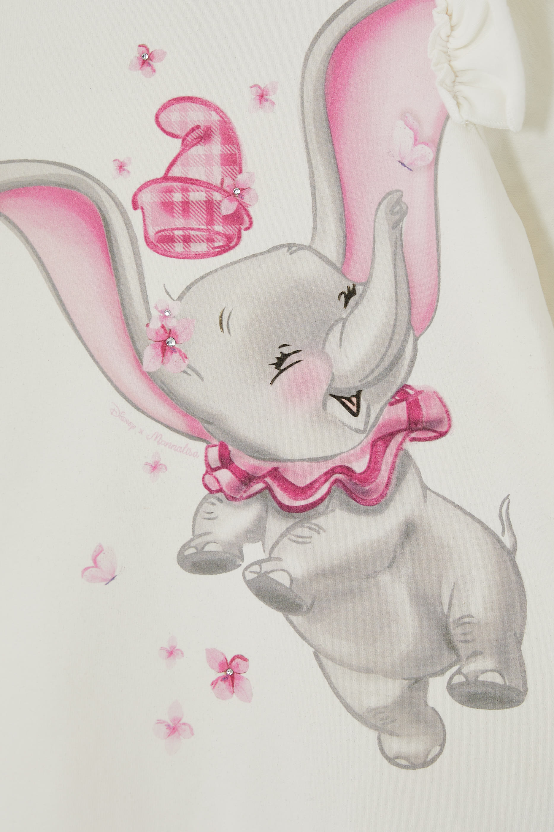 Kids Dumbo Print Cotton Jersey Dress