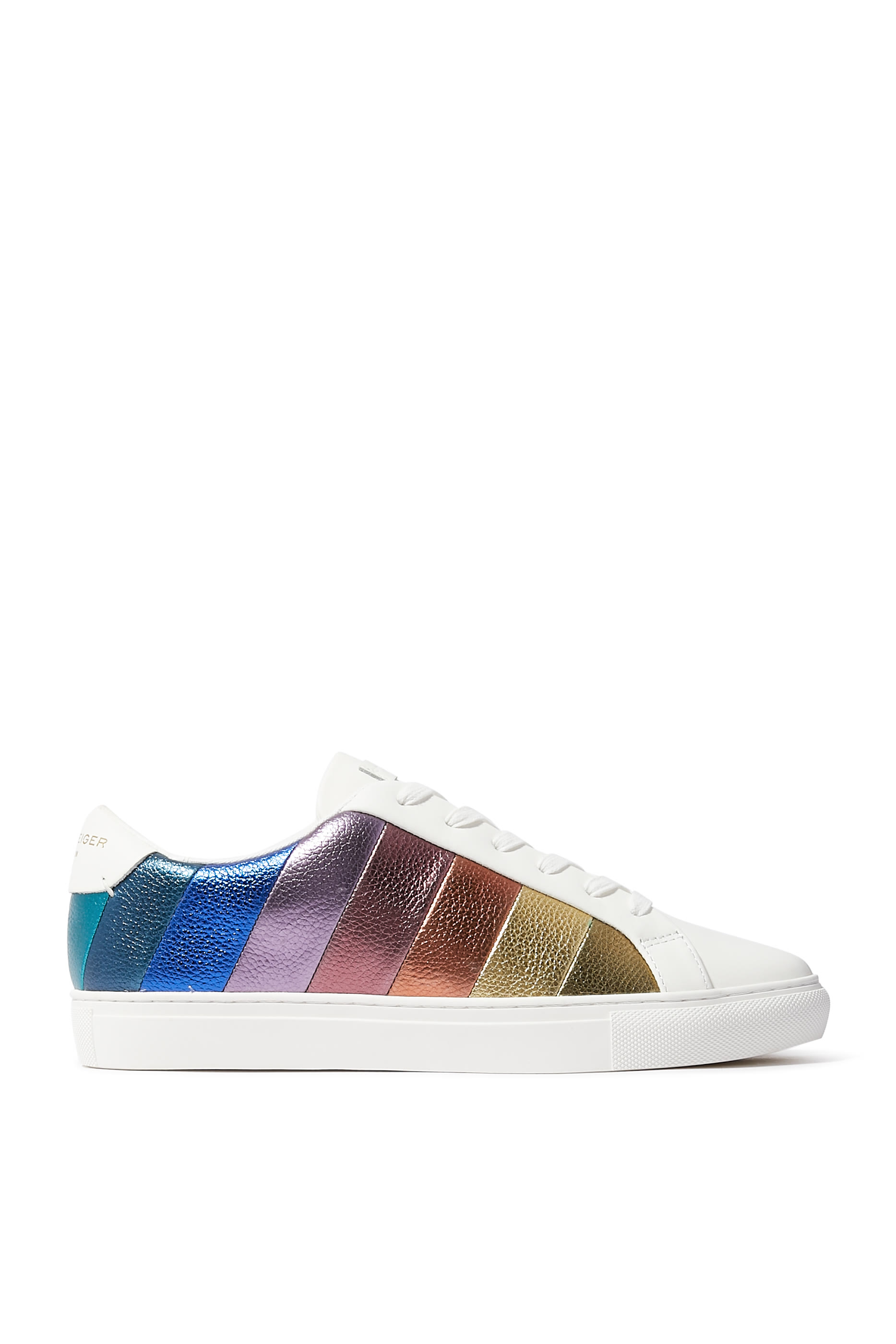 Lane Stripe Leather Sneakers