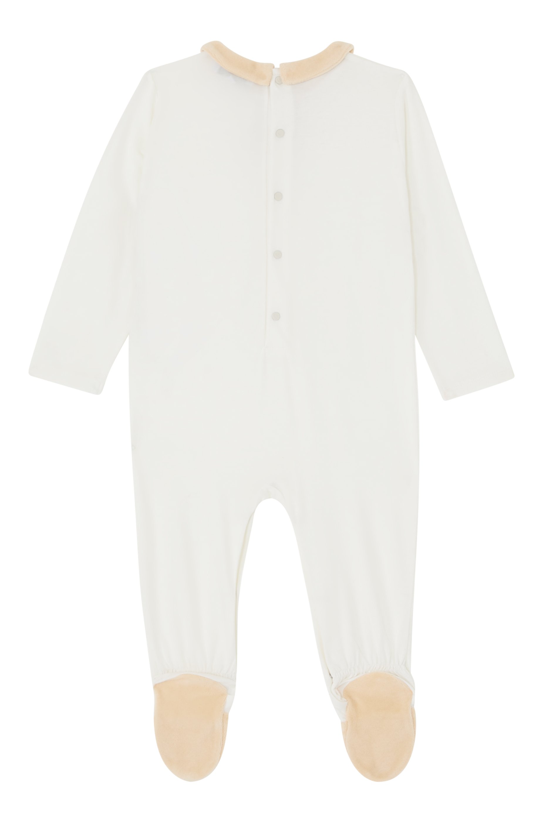 Footsie Collar Side Buttons Jumpsuit