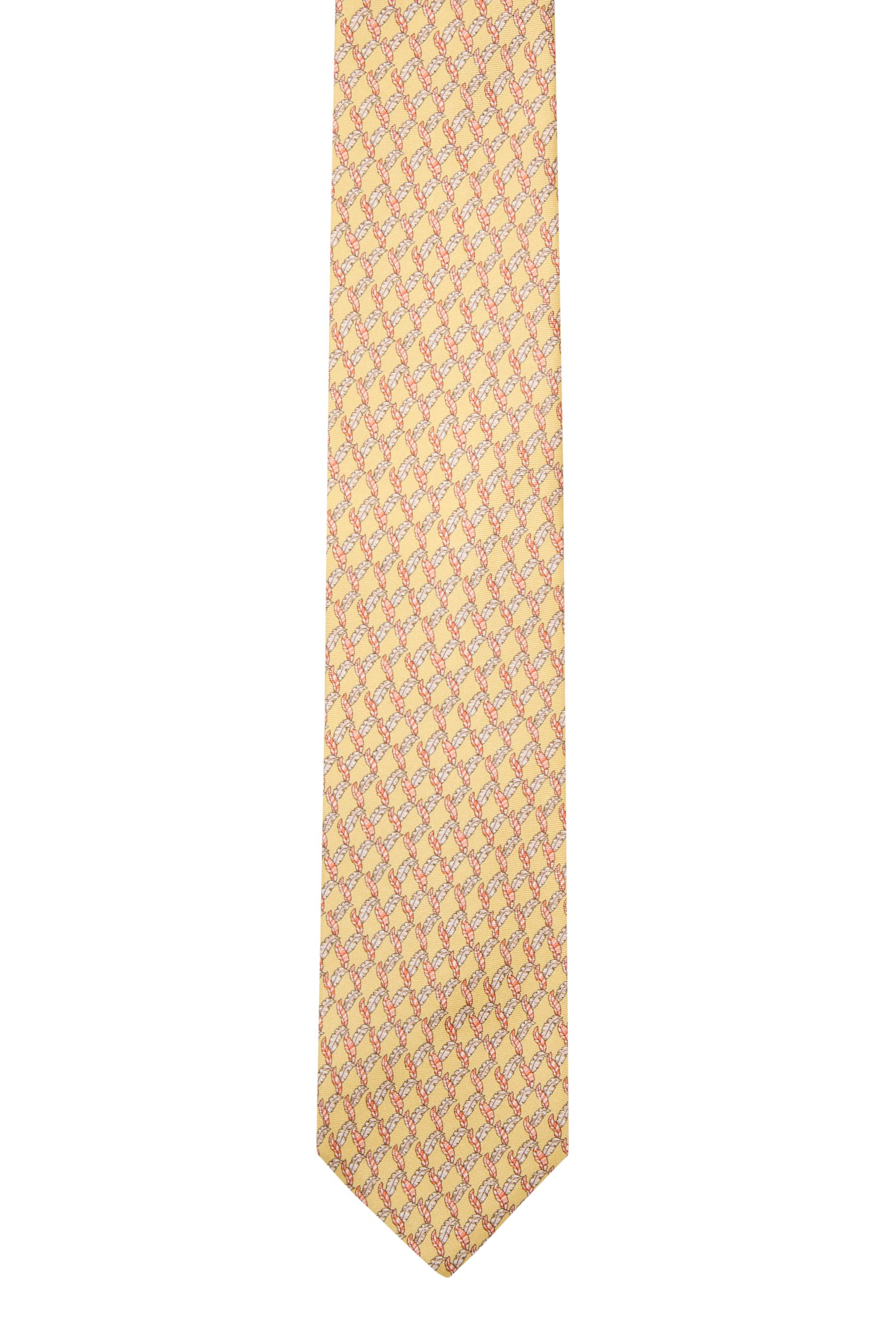 Leaf Print Silk Tie