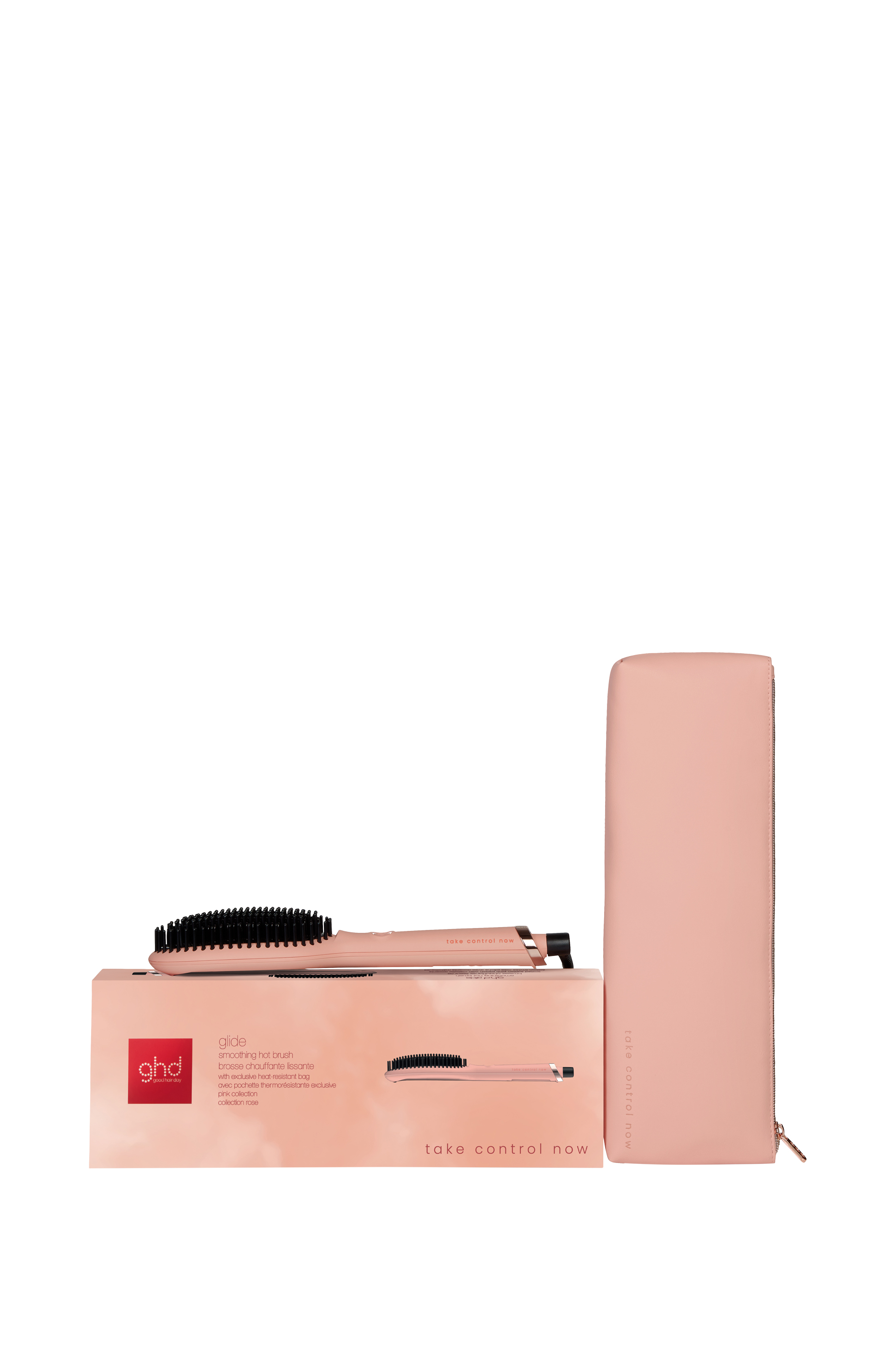 Pink Collection Glide Hair Straightener Brush