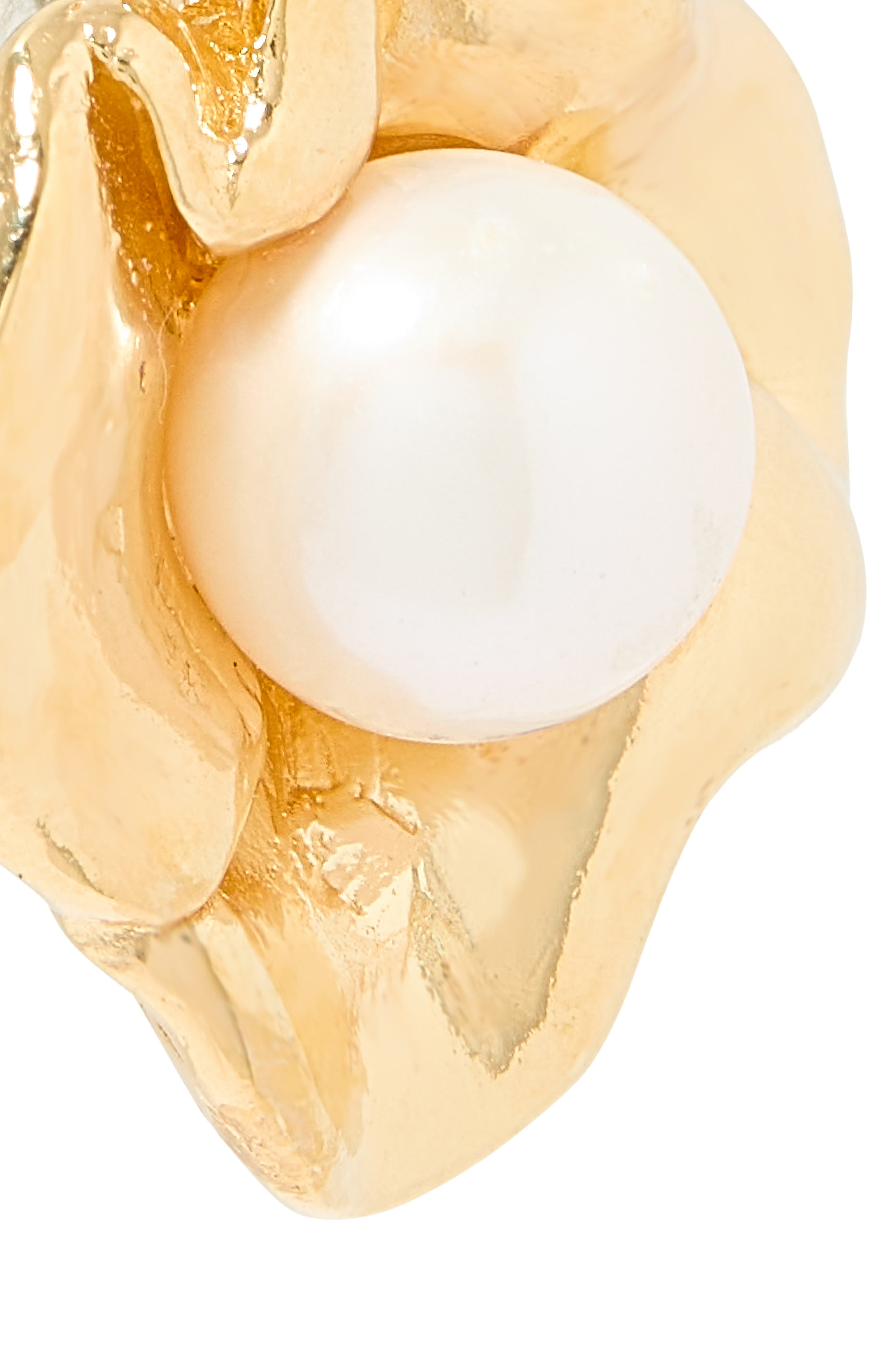 Dream Odyssey Earrings, 18K Yellow Gold Vermeil on Recycled Sterling Silver & Freshwater Pearl