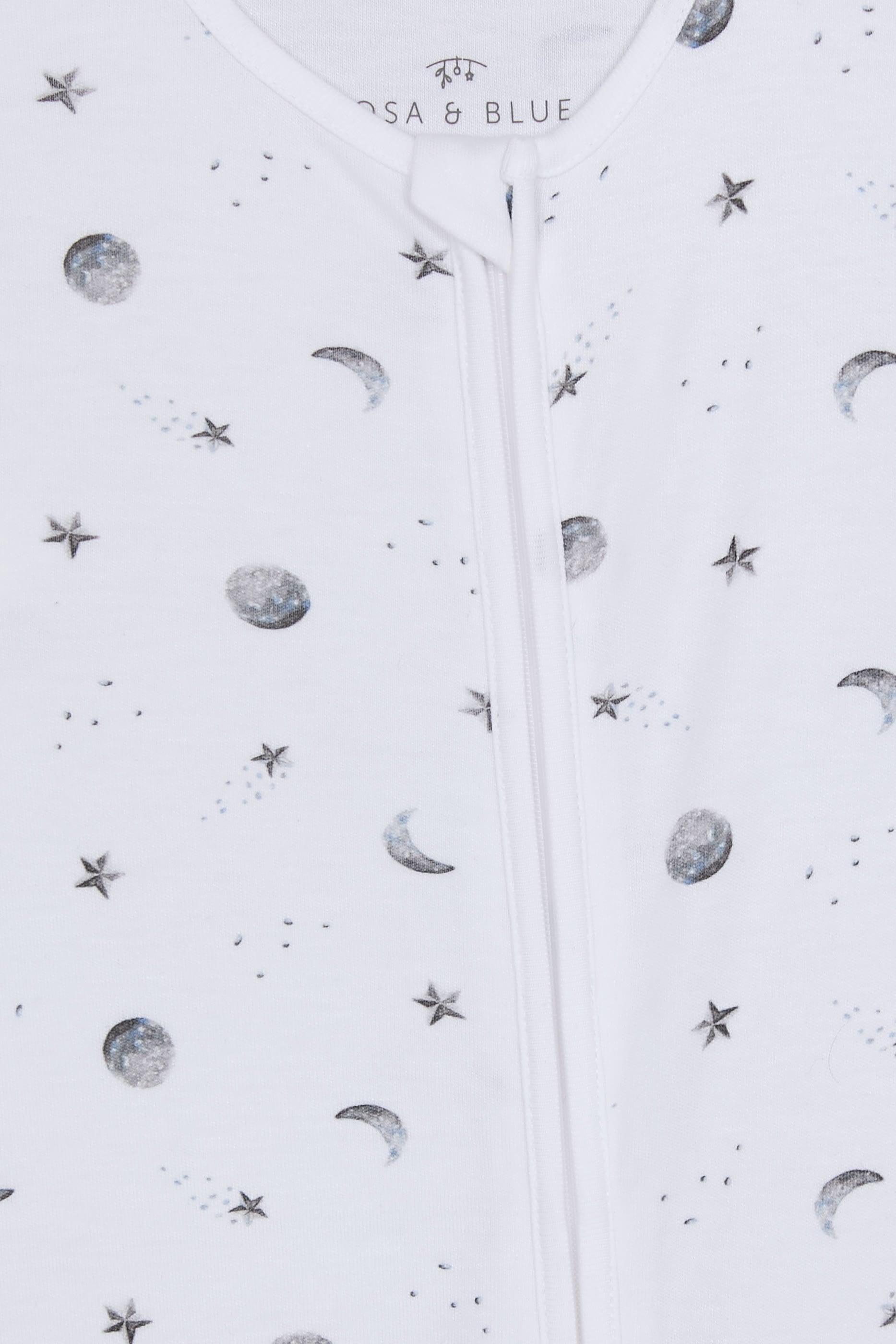 Kids  Starlit Moon Print Sleepsuit