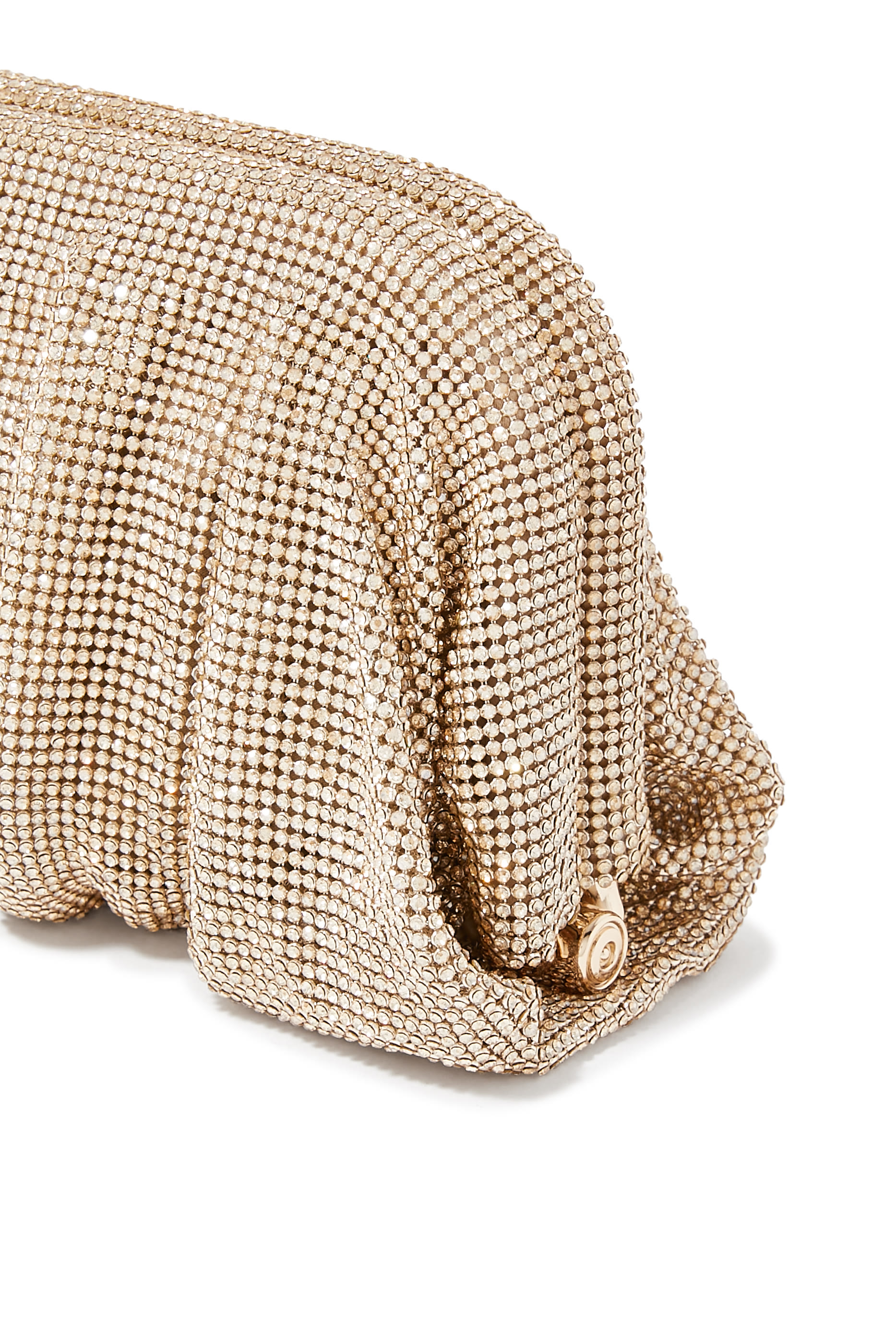 Venus La Grande Rhinestone Crystal Mesh Clutch Bag