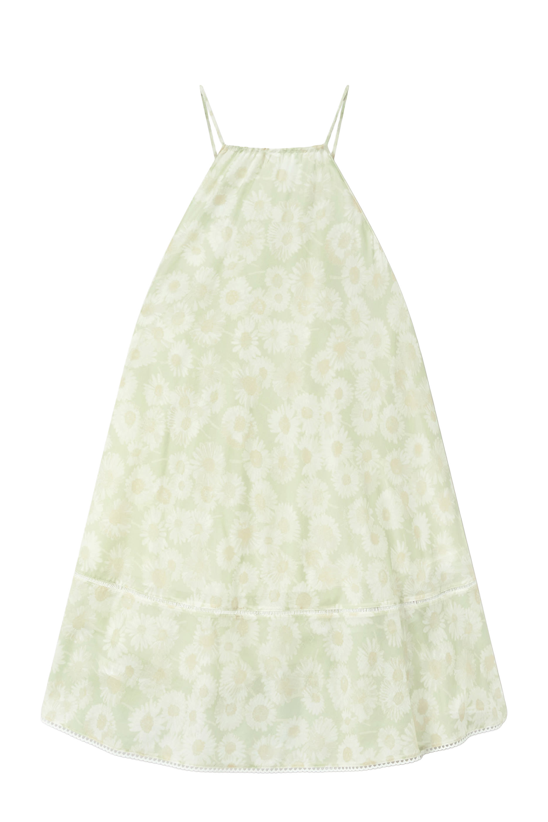 Daisy Print Halterneck Mini Dress