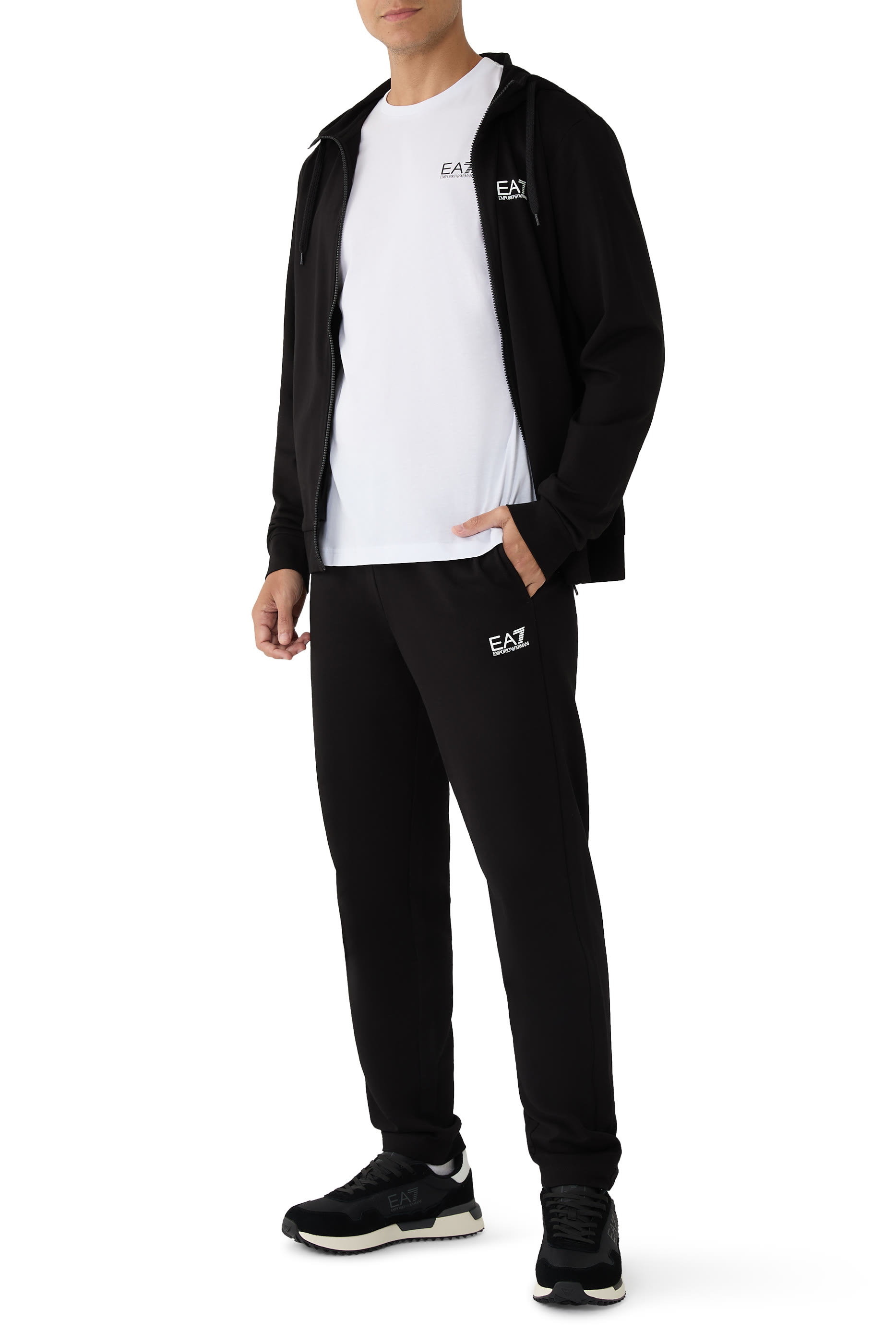 EA7 Logo Running Sneakers