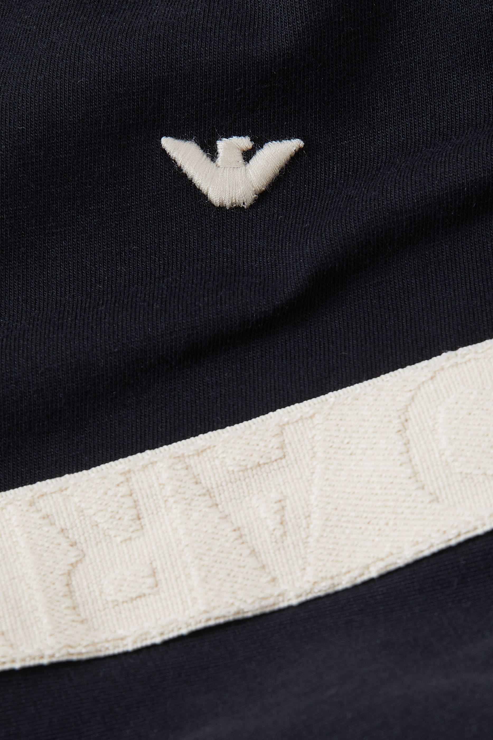 Kids Micro Eagle Embroidered Cotton T-Shirt