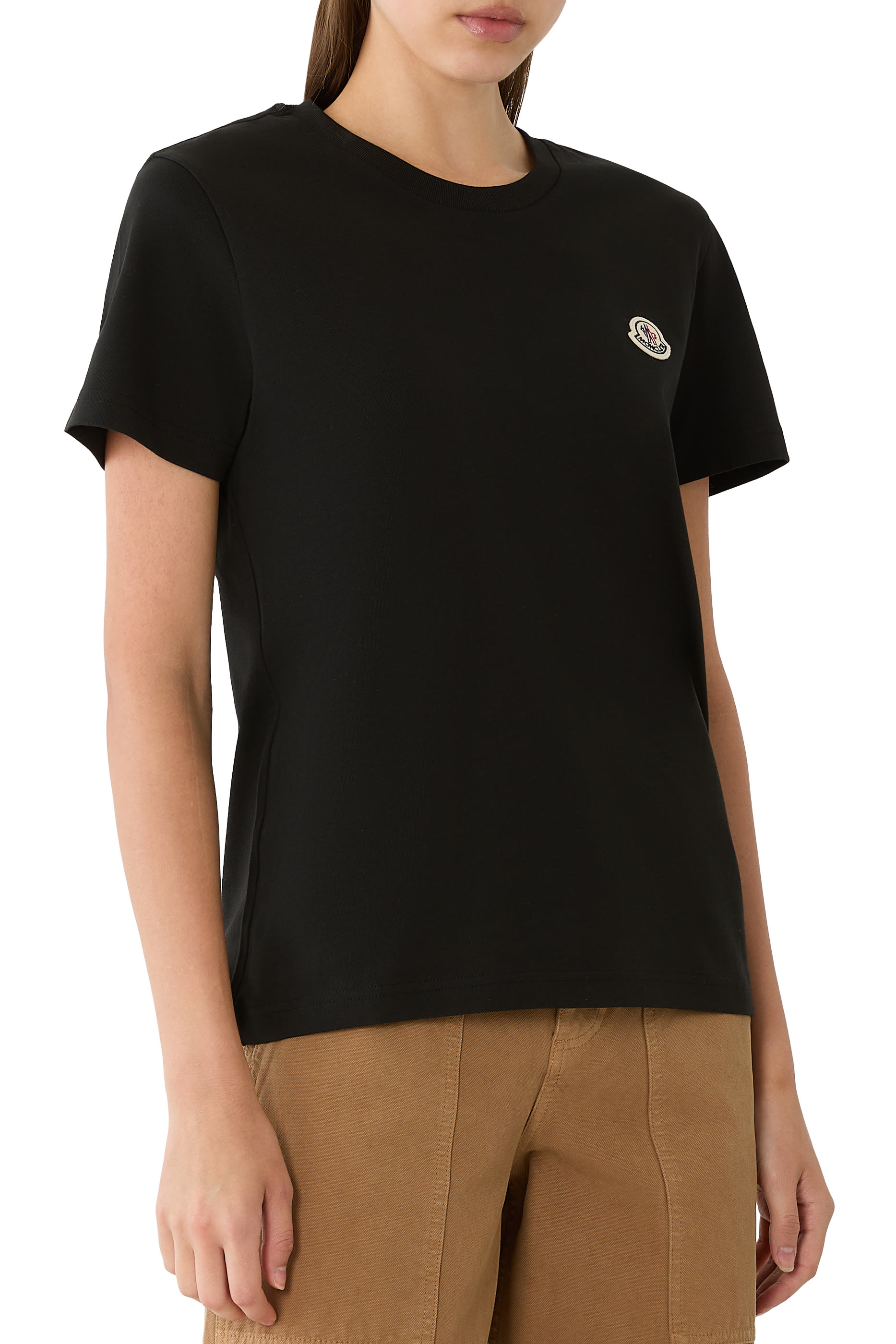 Logo Patch Cotton T-Shirt (Pack of Three) 