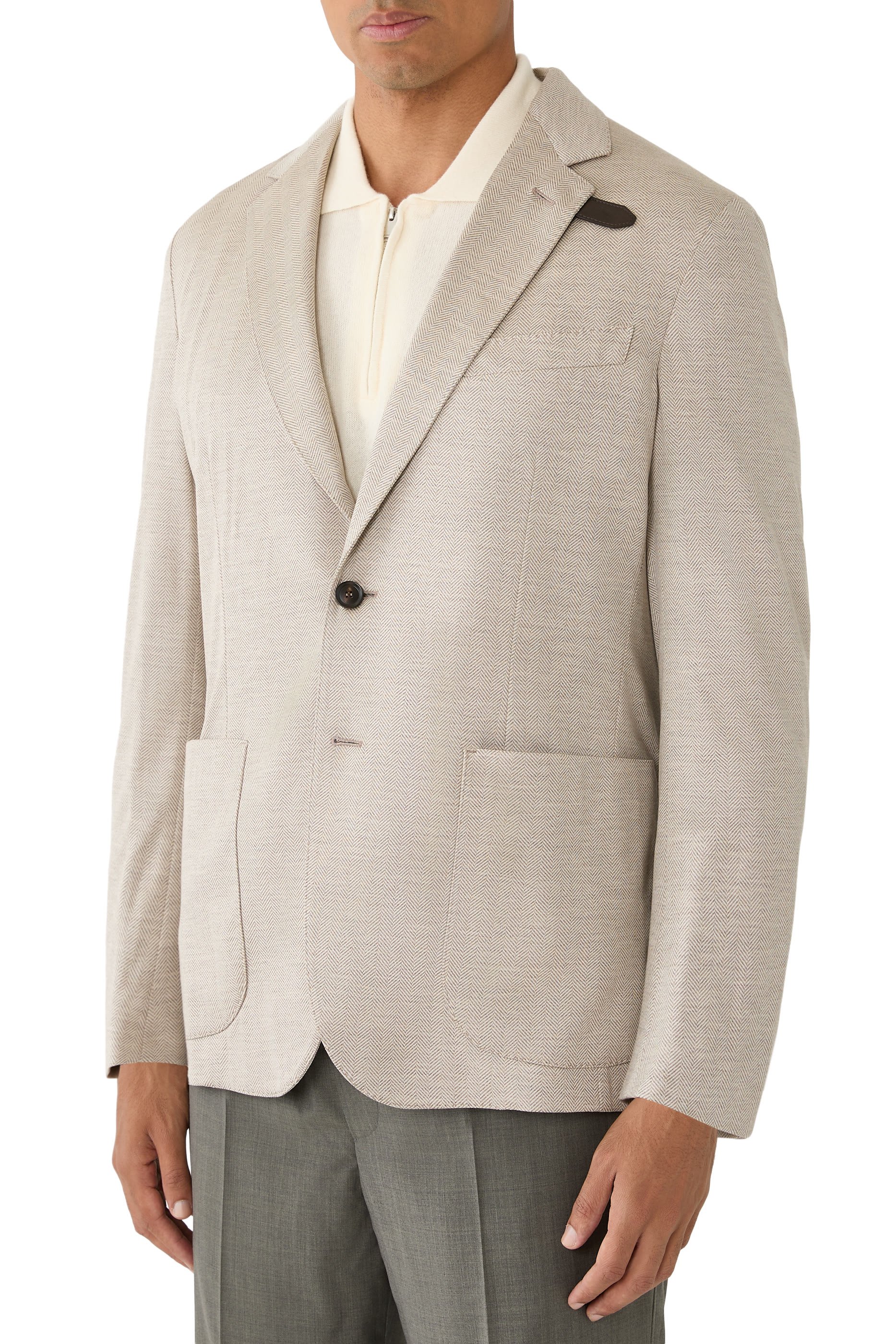 Silk & Cotton Jersey Blazer