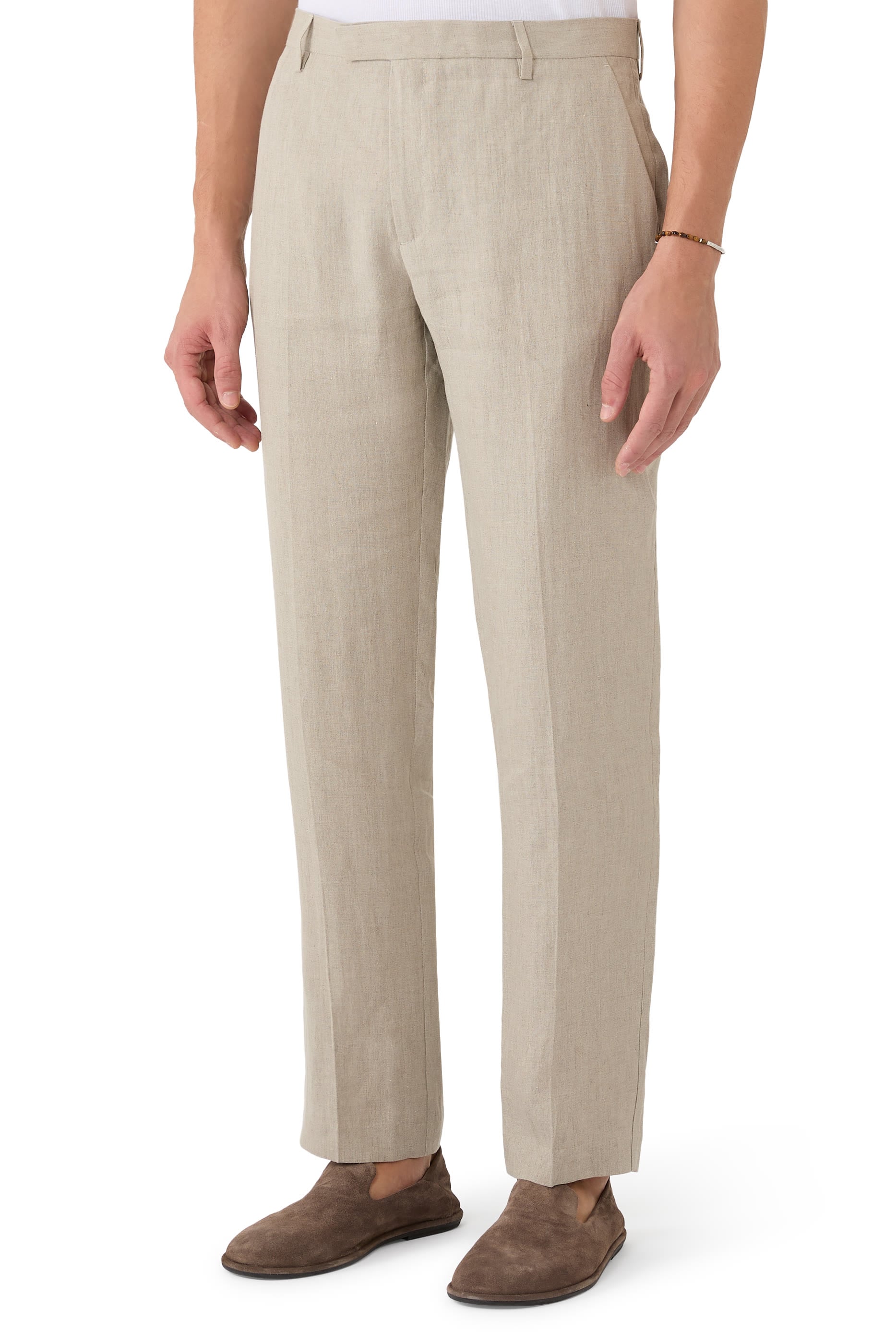 Pleated Linen Trousers