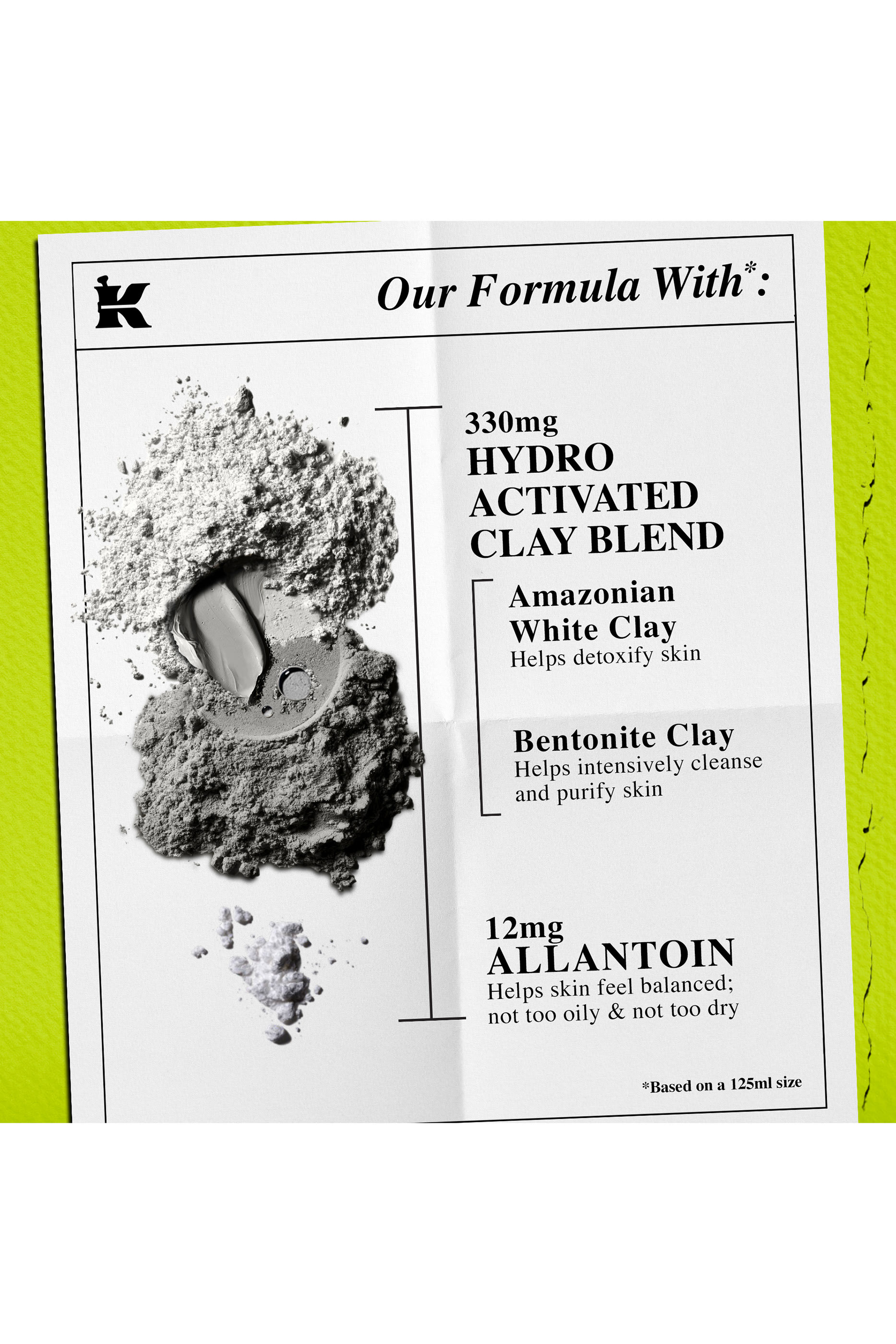 Rare Earth Pore-Minimizing Clay Mask