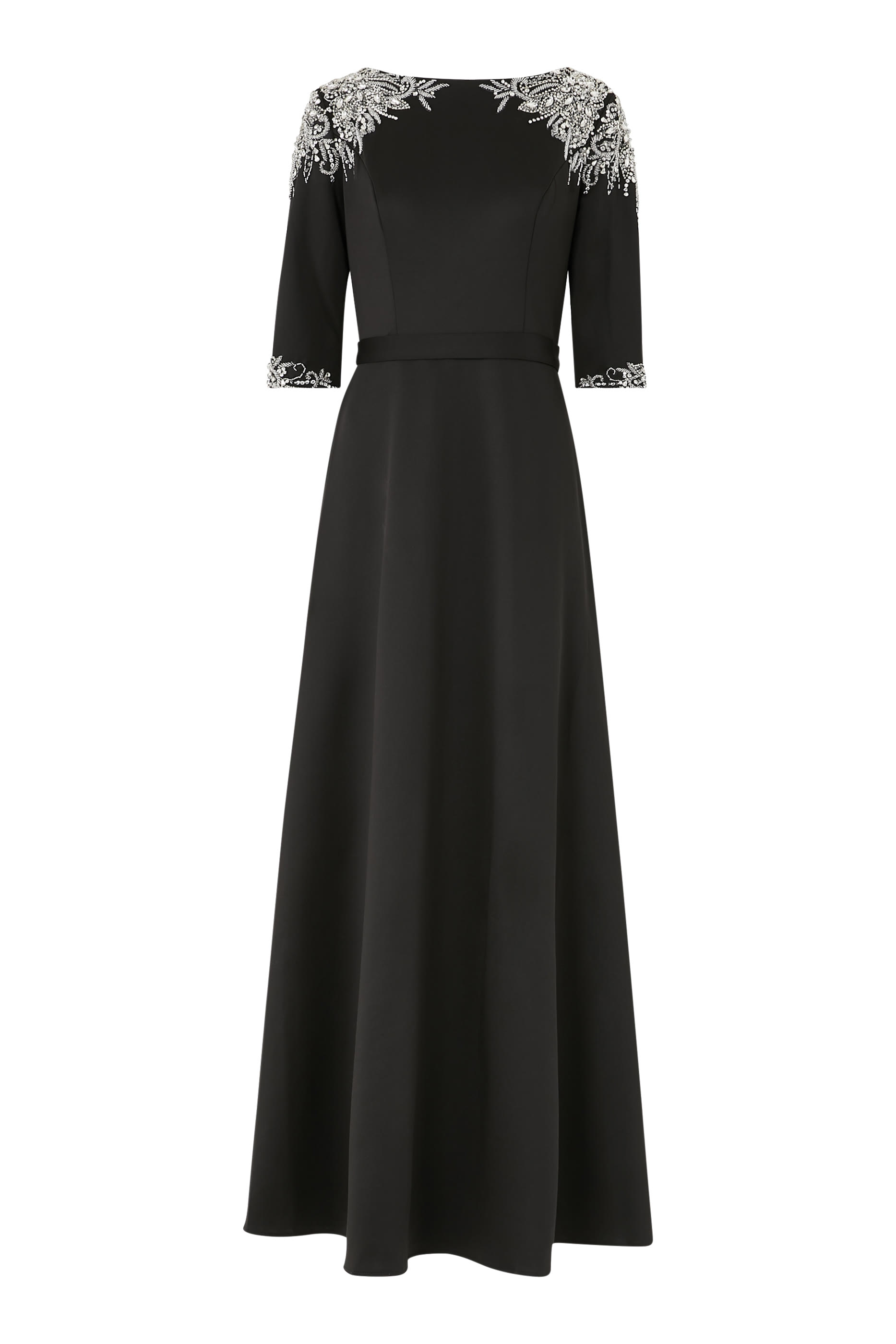 Bead-Embellished Evening Dress