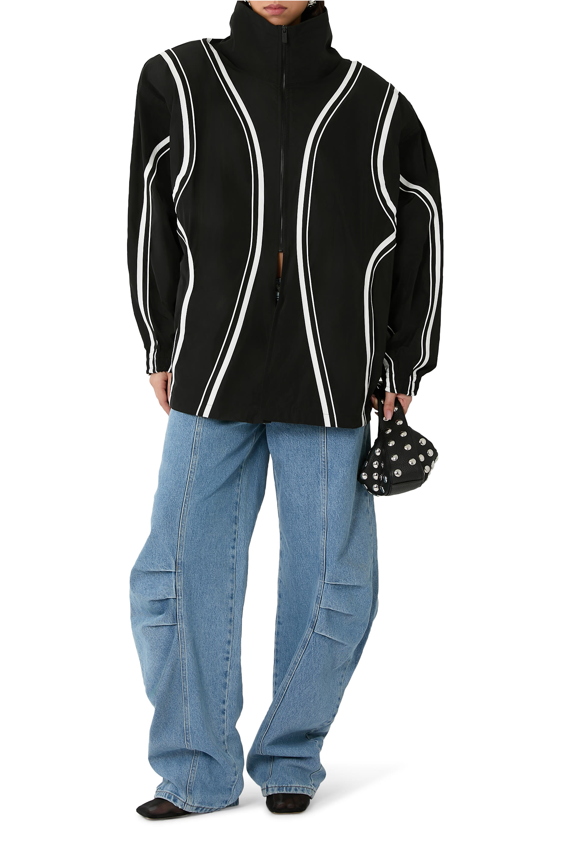 Embellished Geometrical Multi-Style Tracksuit Jacket