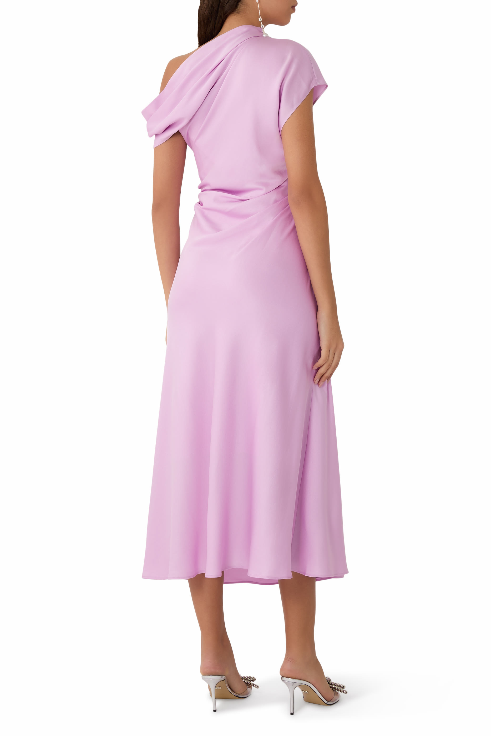 Joanna Satin Midi Dress