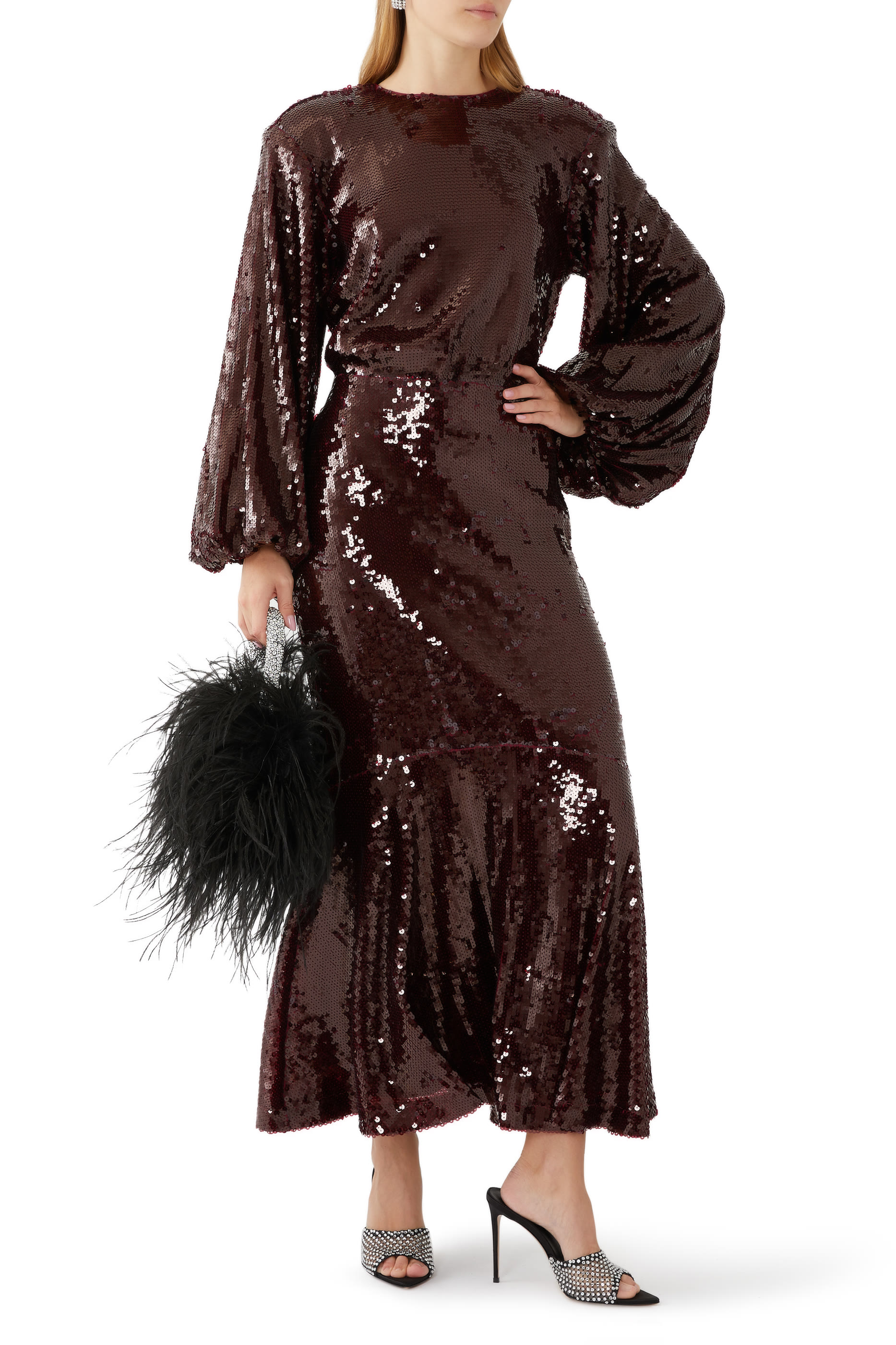 Billia Sequin Maxi Dress