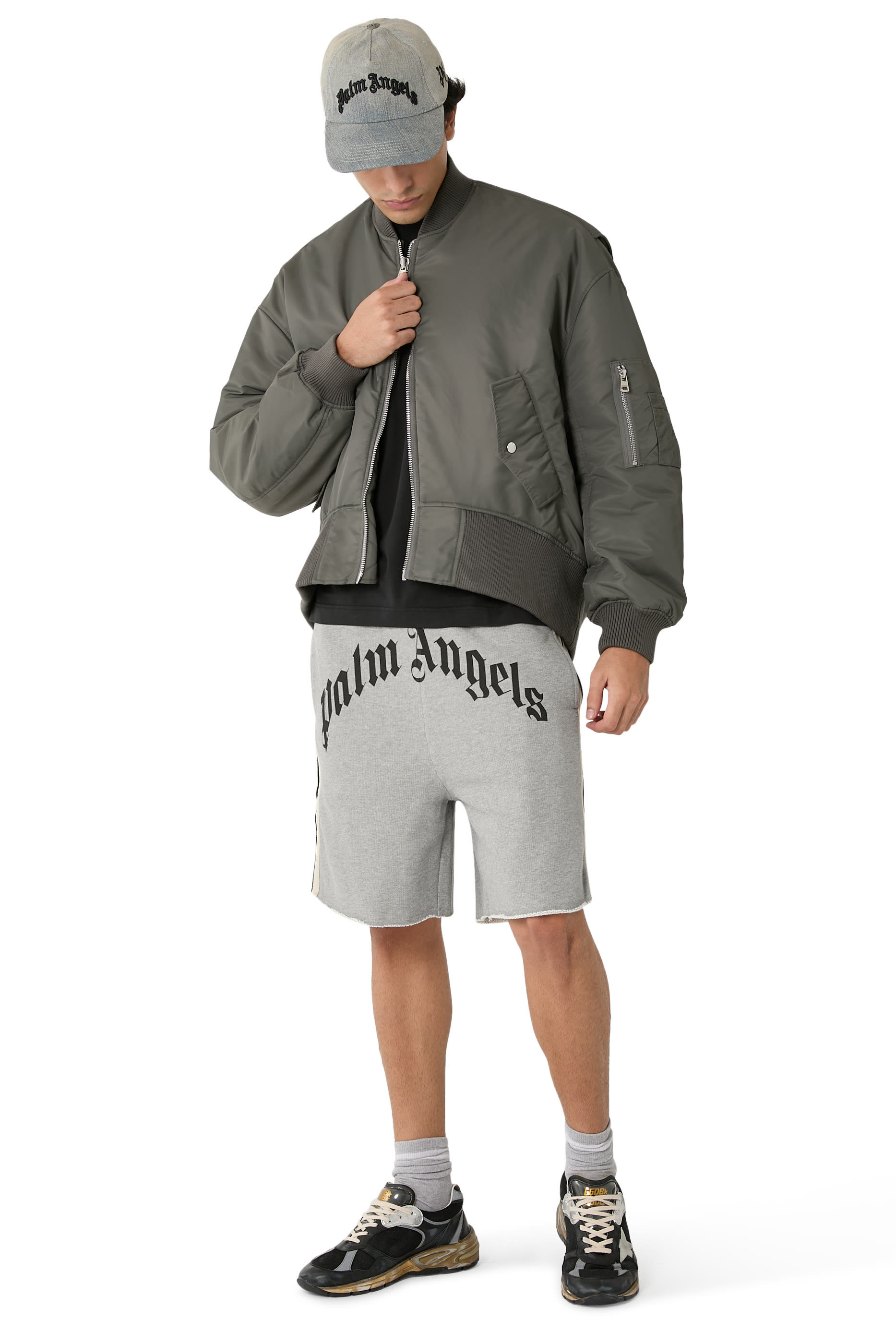 Curved Logo Denim Cap