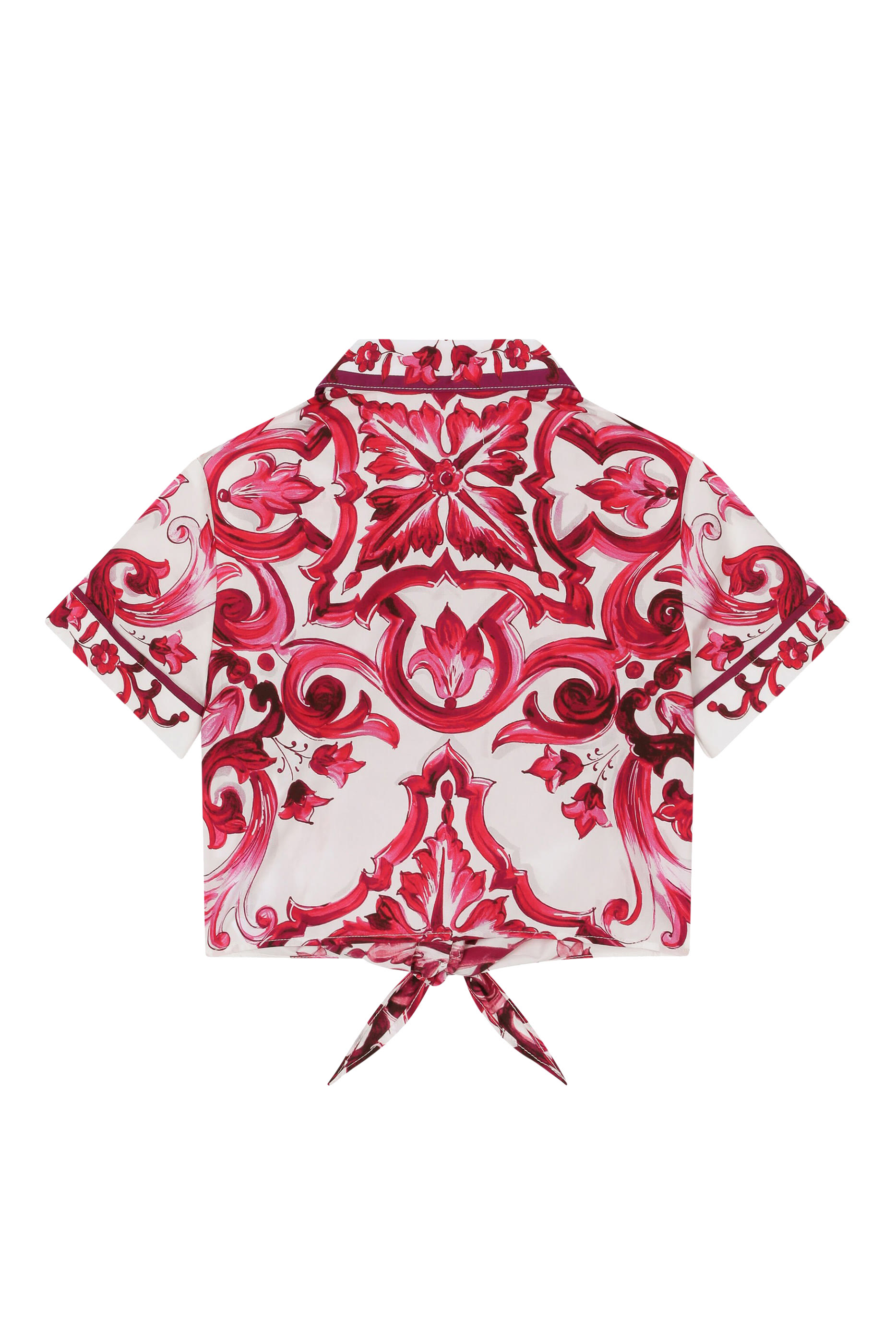 Kids Majolica Print Poplin Shirt