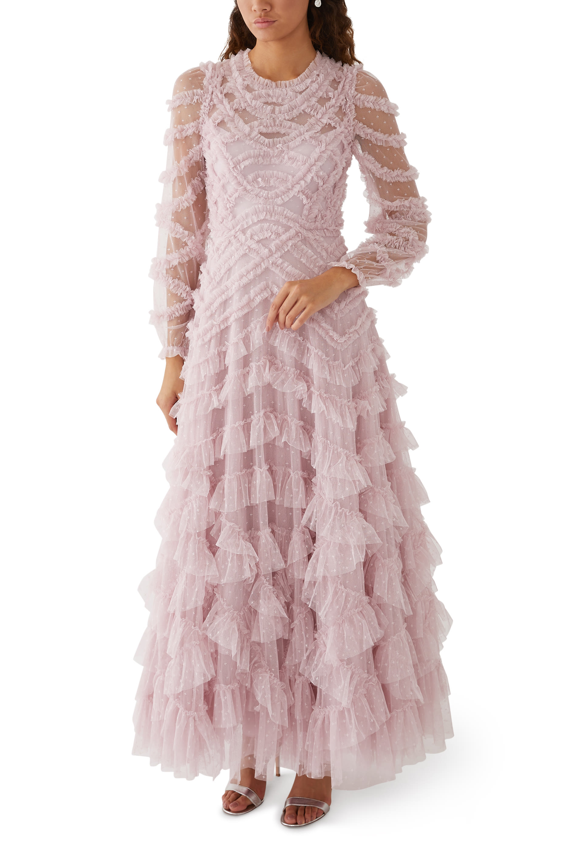 Lana Round Neck Gown