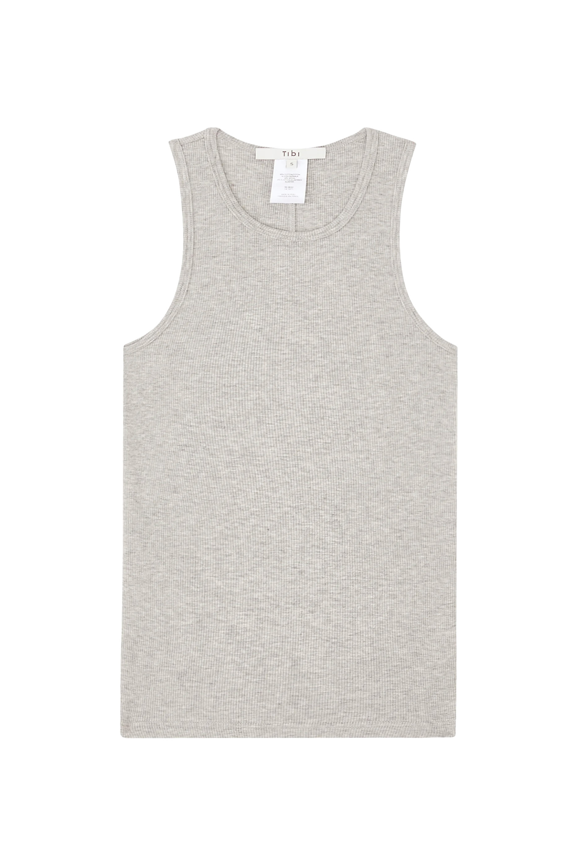 Circular Fine Rib T-Shirt Tank 