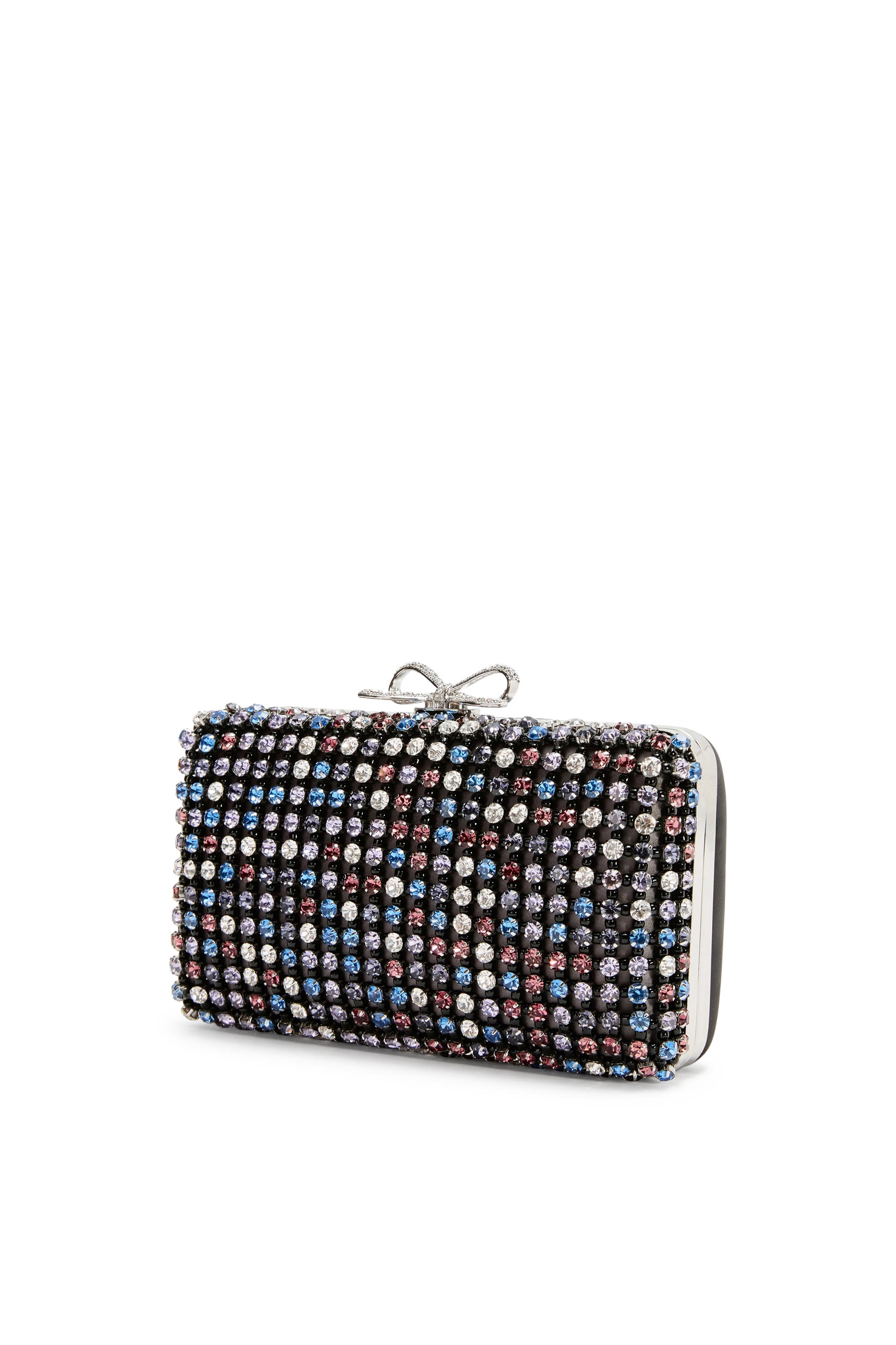 Multi Crystal Chainmail Clutch