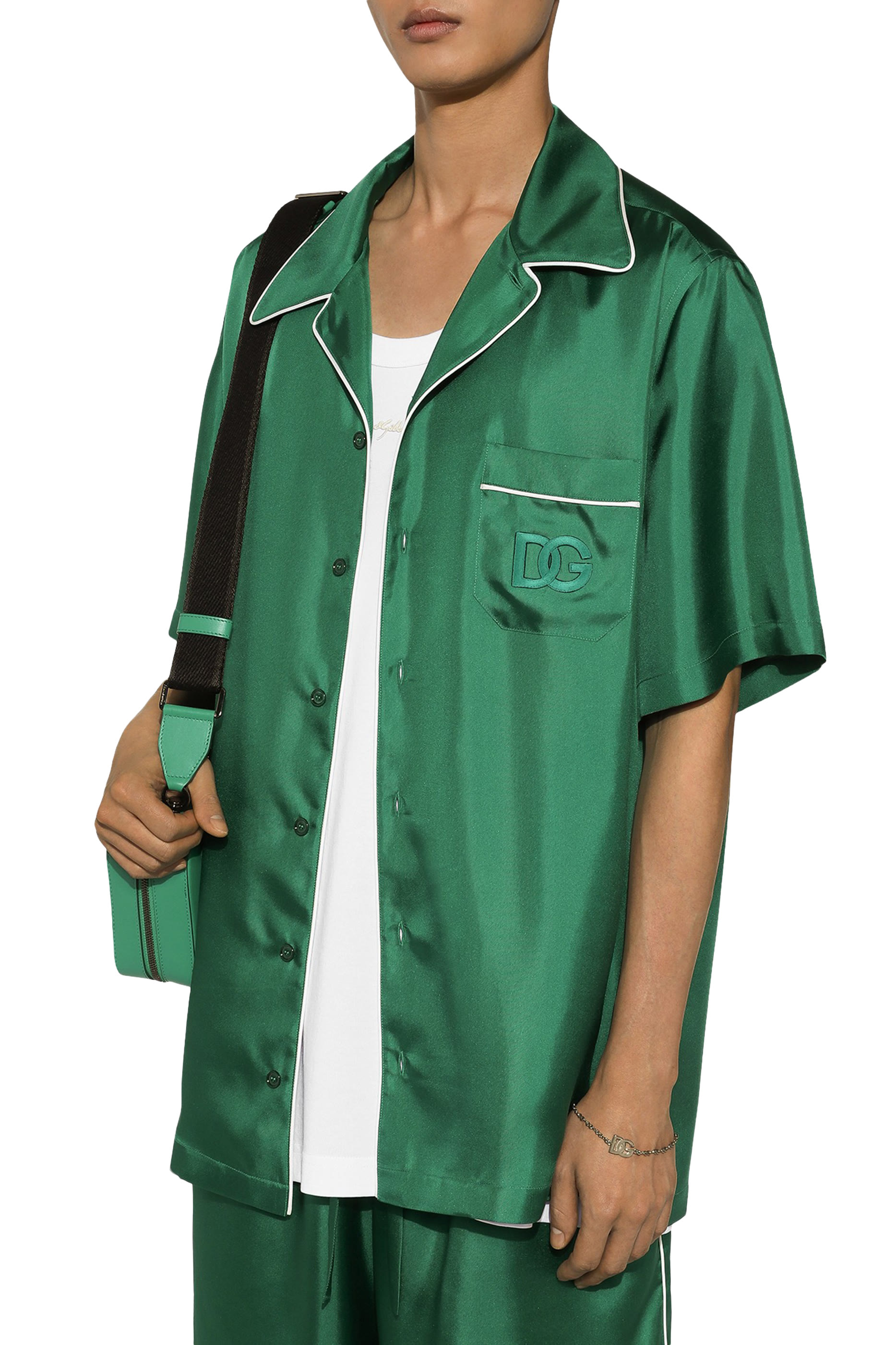 DG Embroidery Silk Twill Shirt