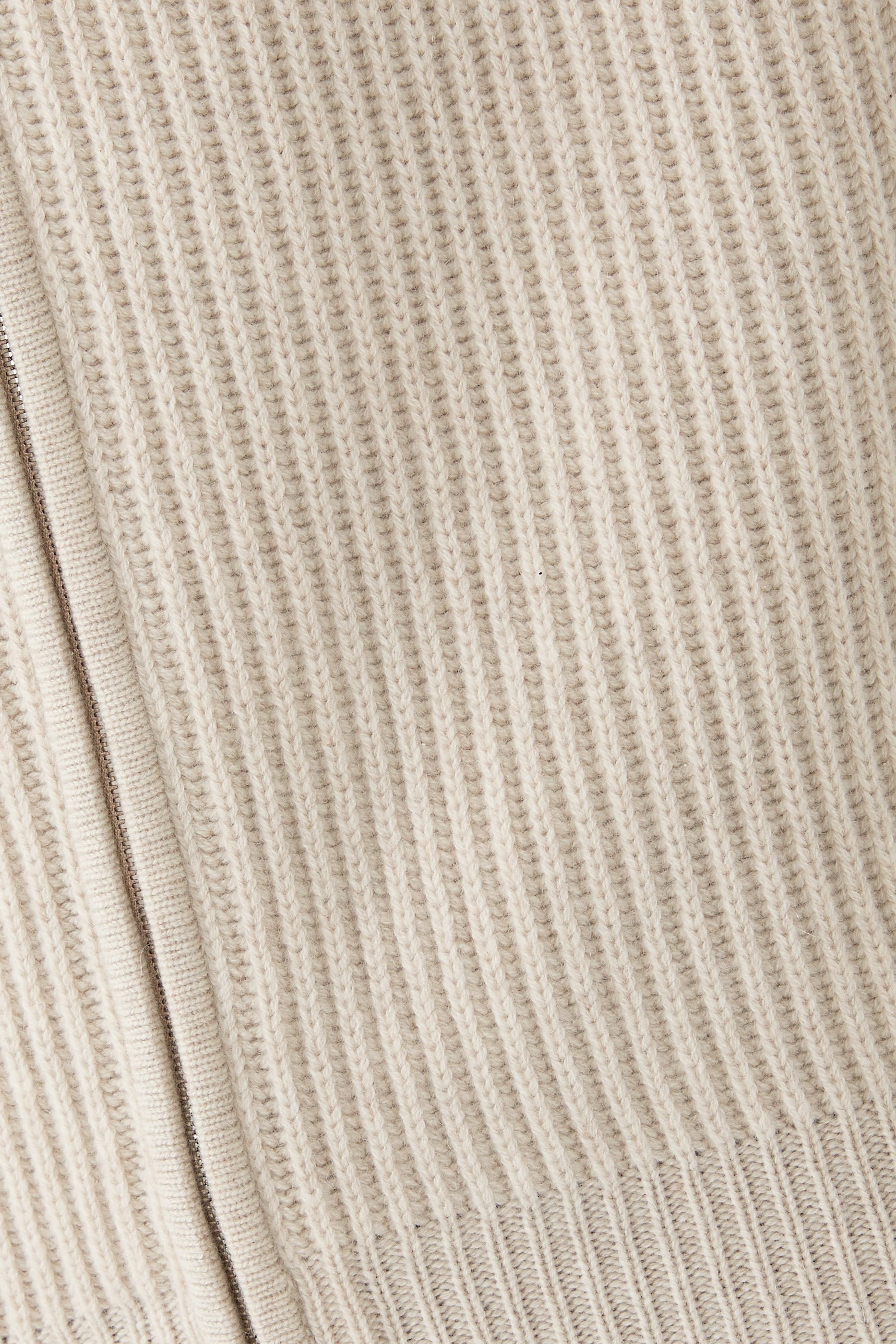 Zip-Up Hooded Cardigan