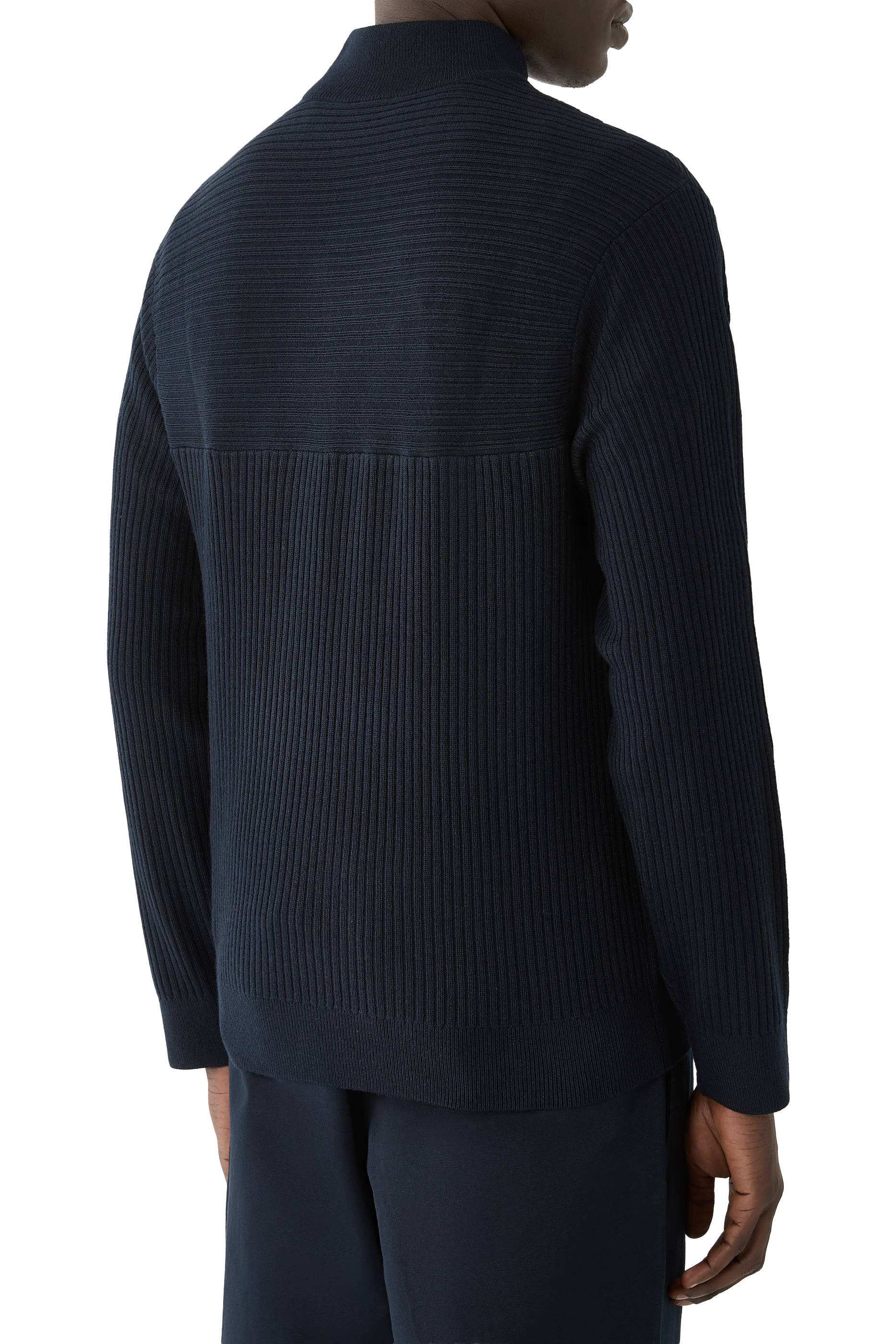 Rib-Knit Pullover