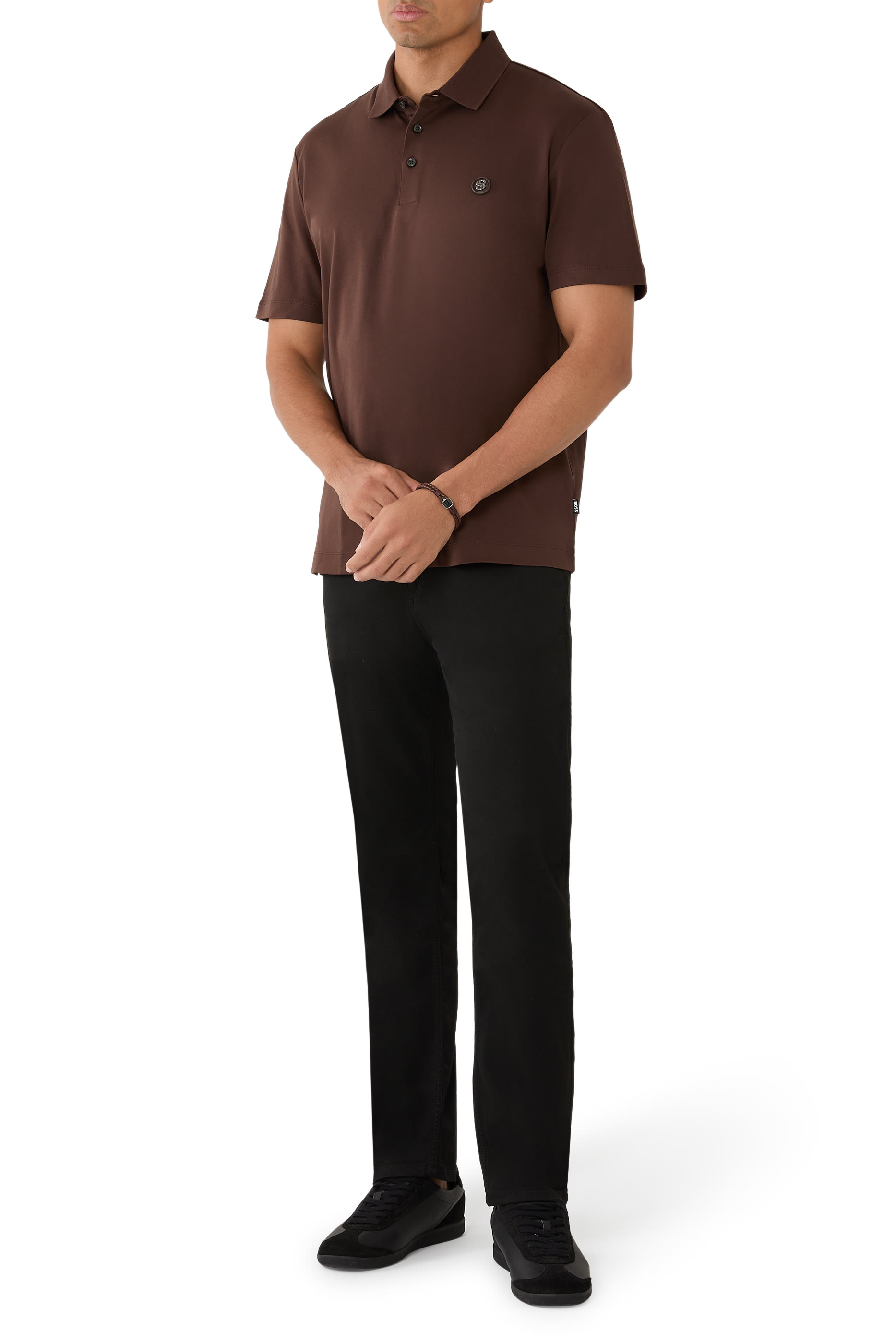 C-Parris 01 Double B Monogram Polo Shirt