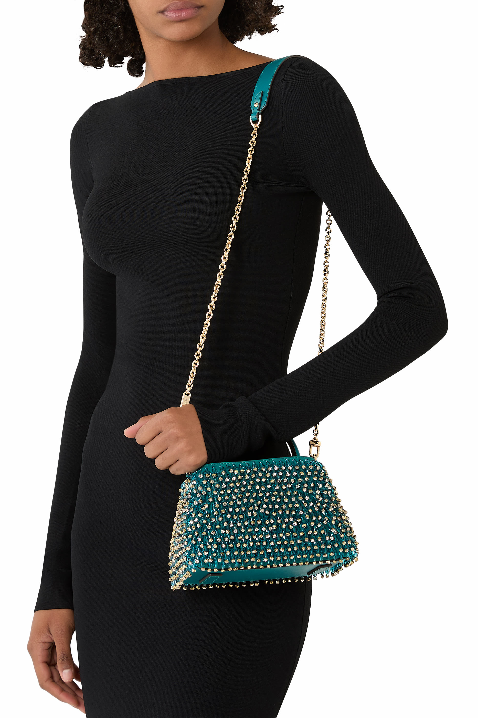Limited-Edition Rosie Extra-Small Embellished Suede Shoulder Bag