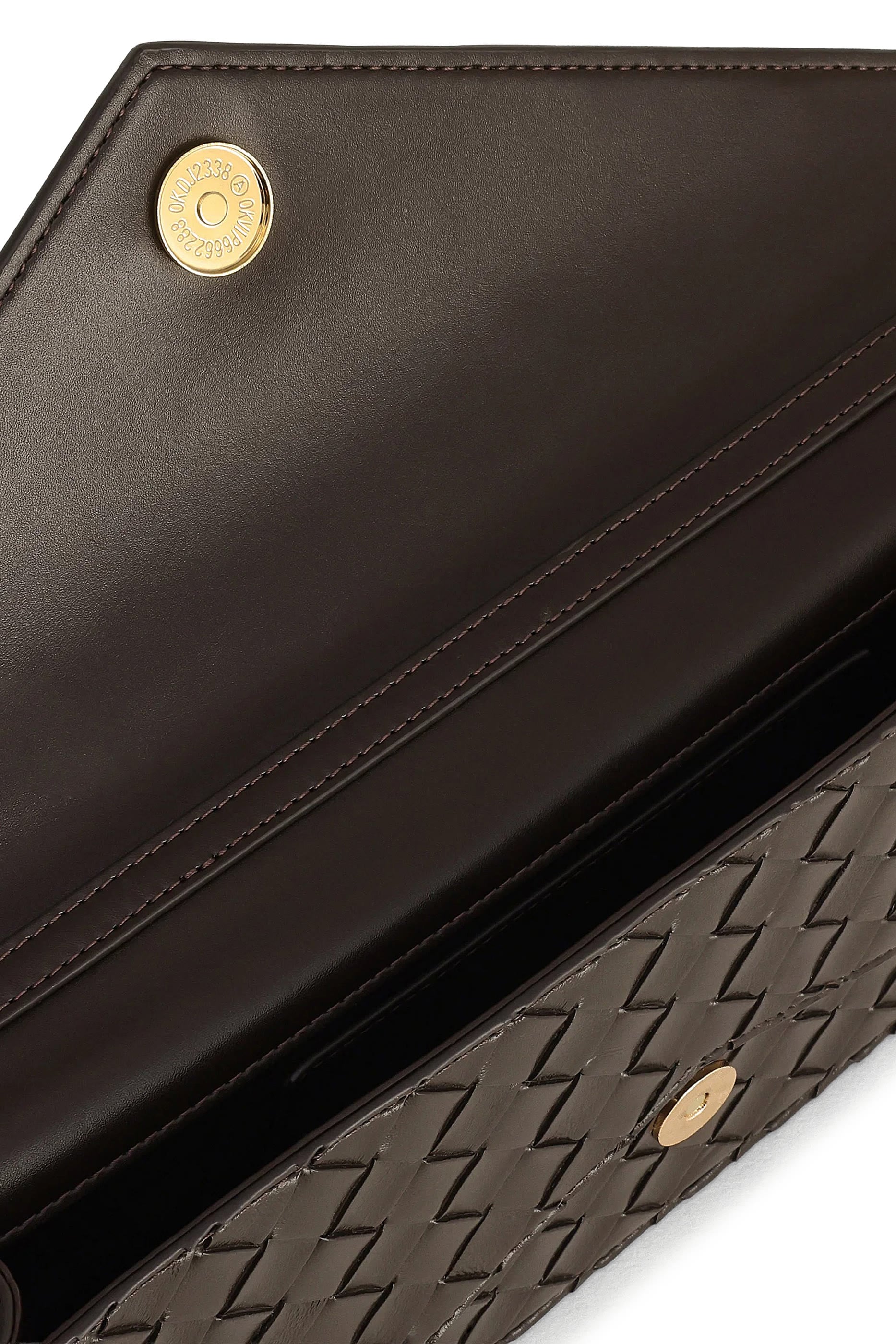 Celeste Woven Textured Envelope Top Handle Bag
