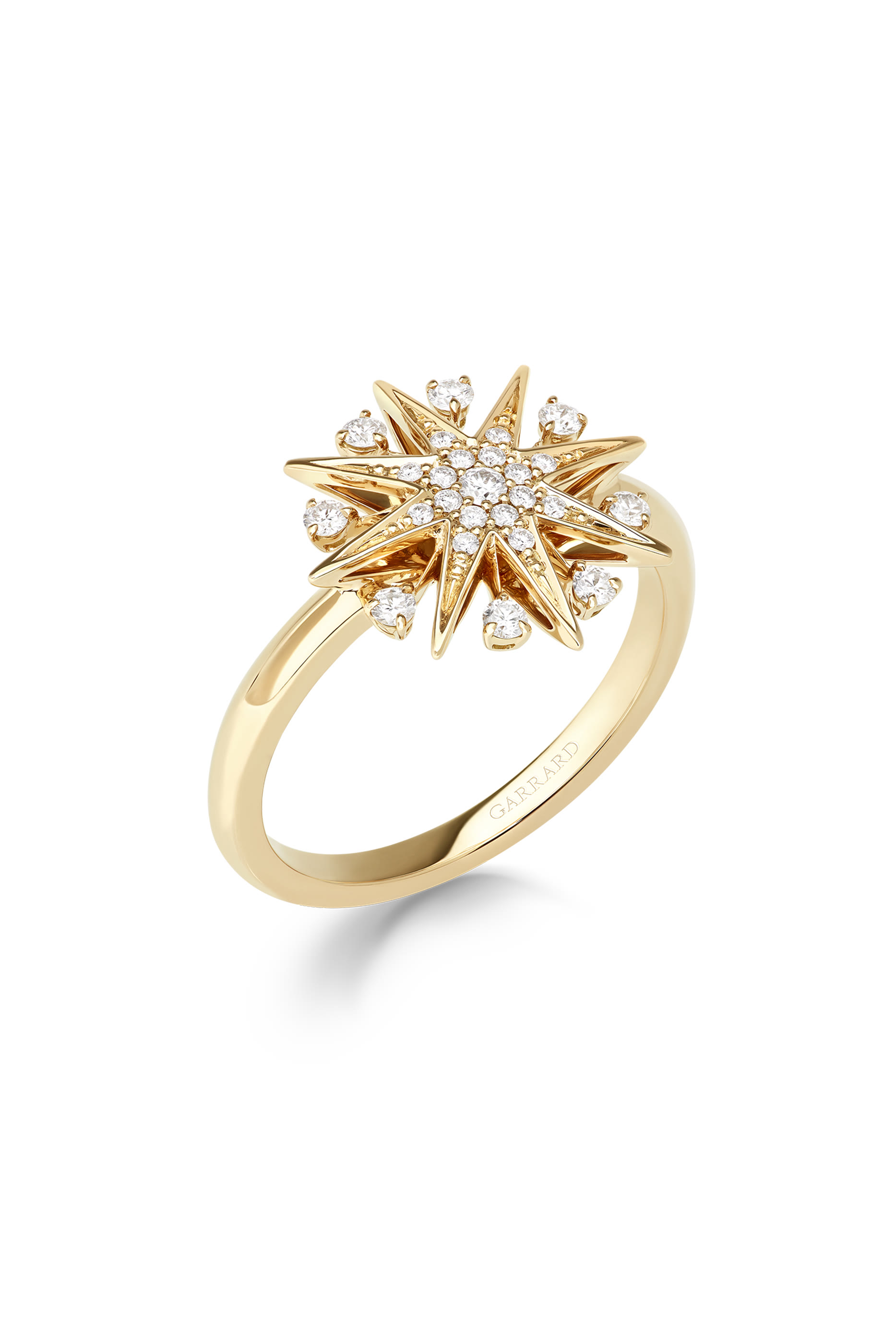 Starlight Mini Icons Diamond Ring, 18K Yellow Gold & Diamonds