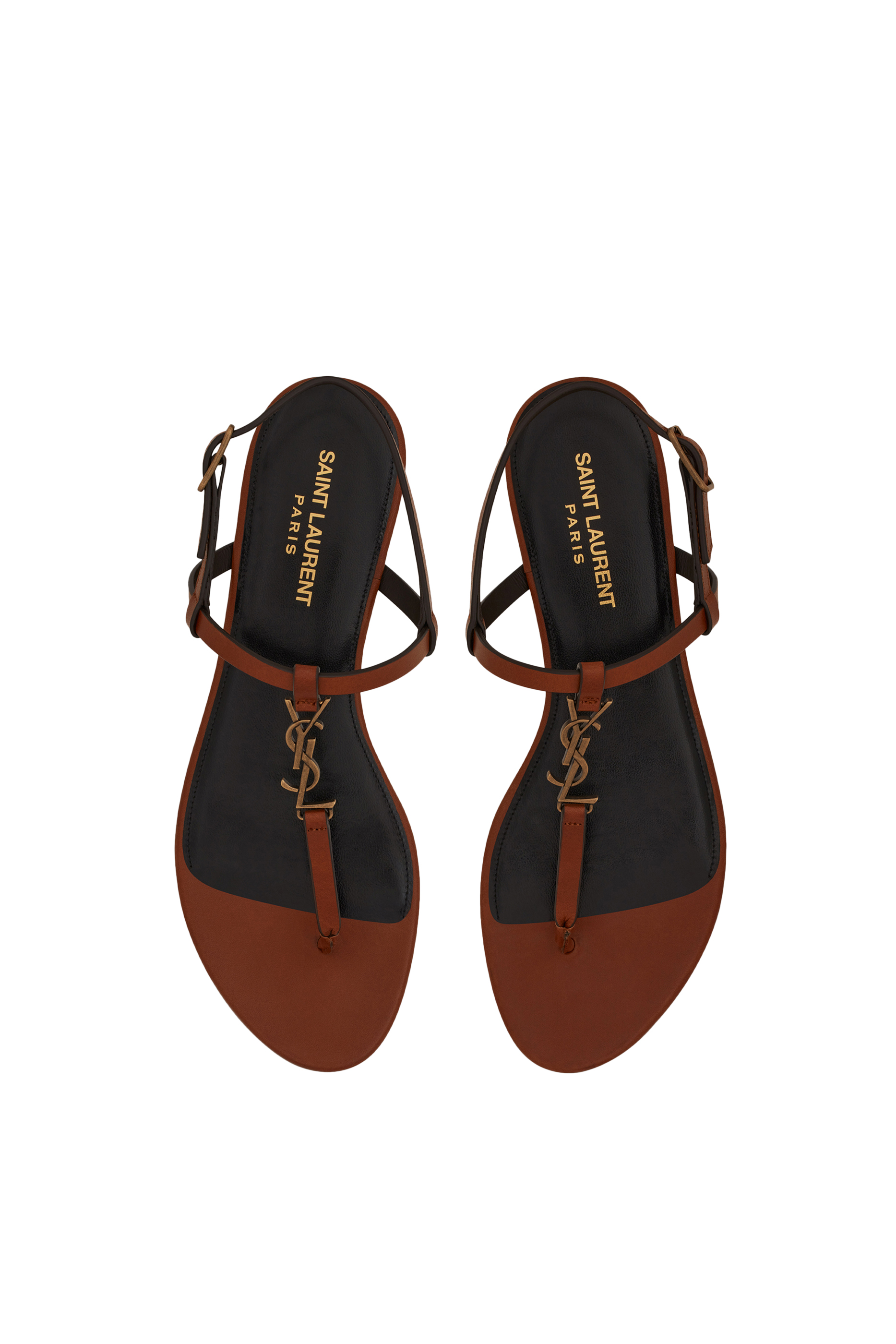 Cassandra Monogram Flat Sandals