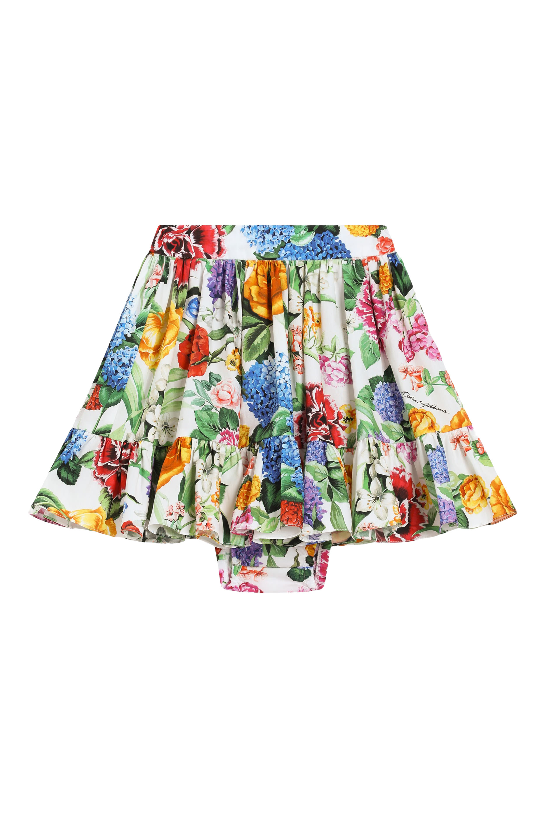 Kids Floral-Print Poplin Skirt