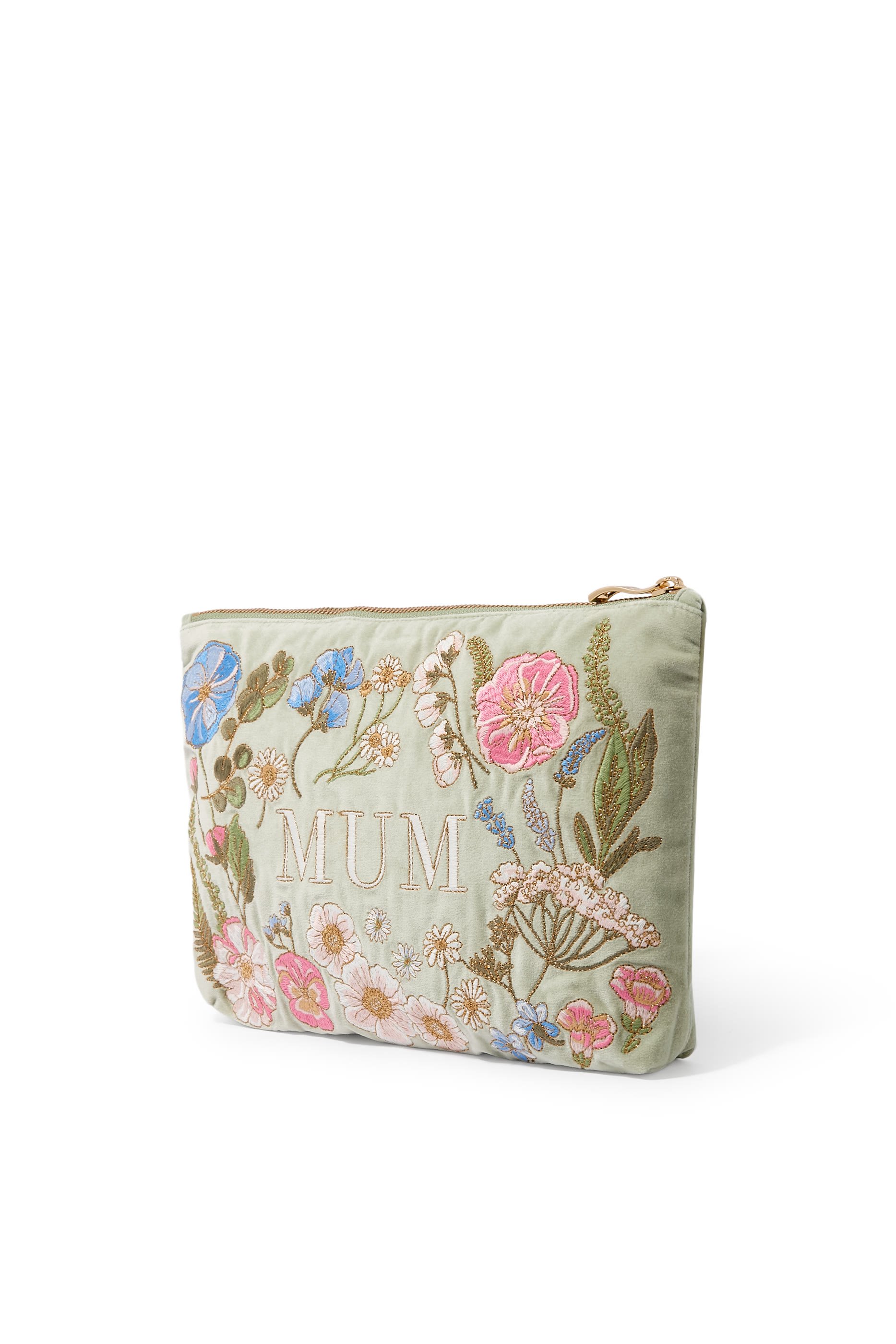 Pressed Flowers Mum Everyday Pouch