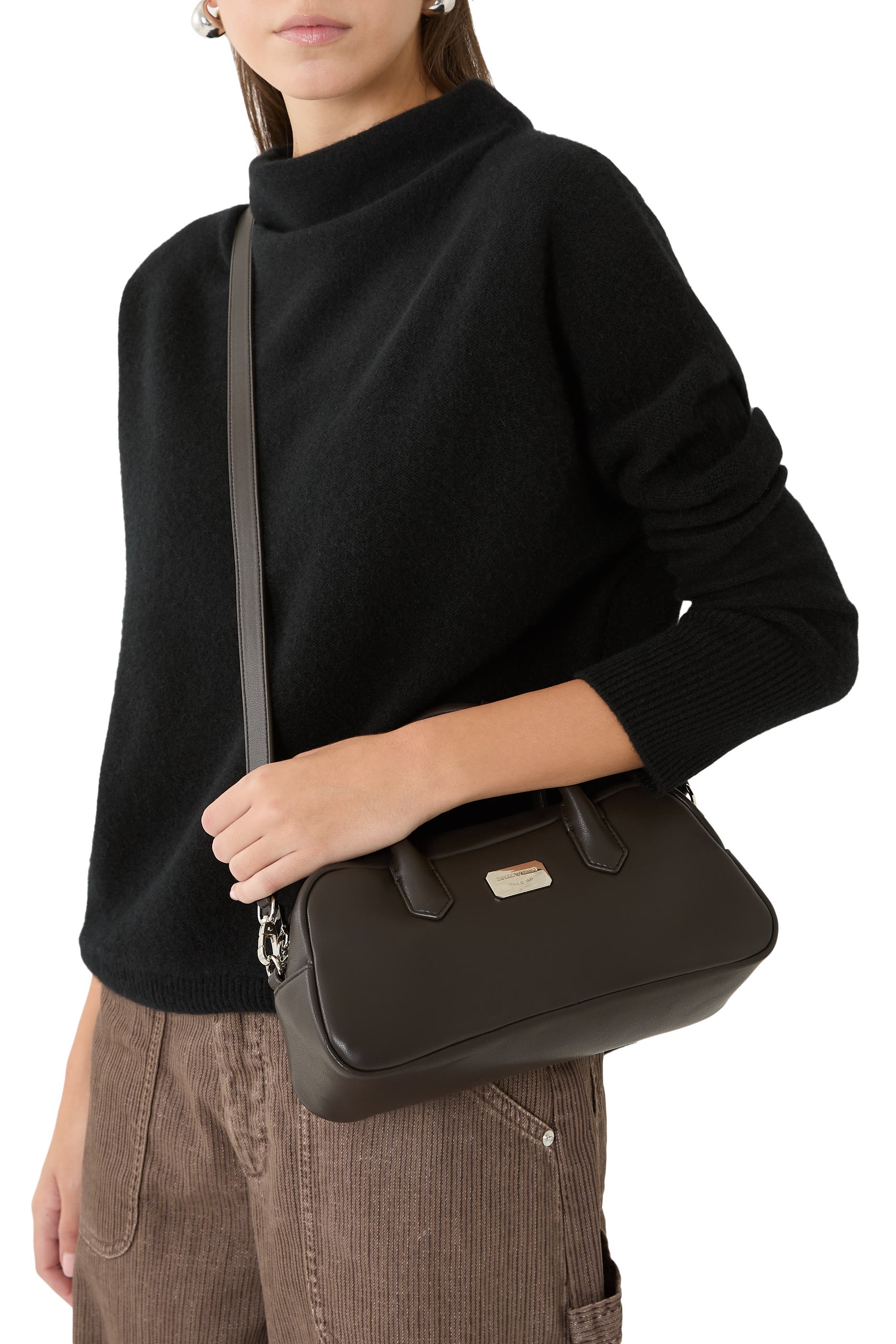 Logo Leather Tote Bag