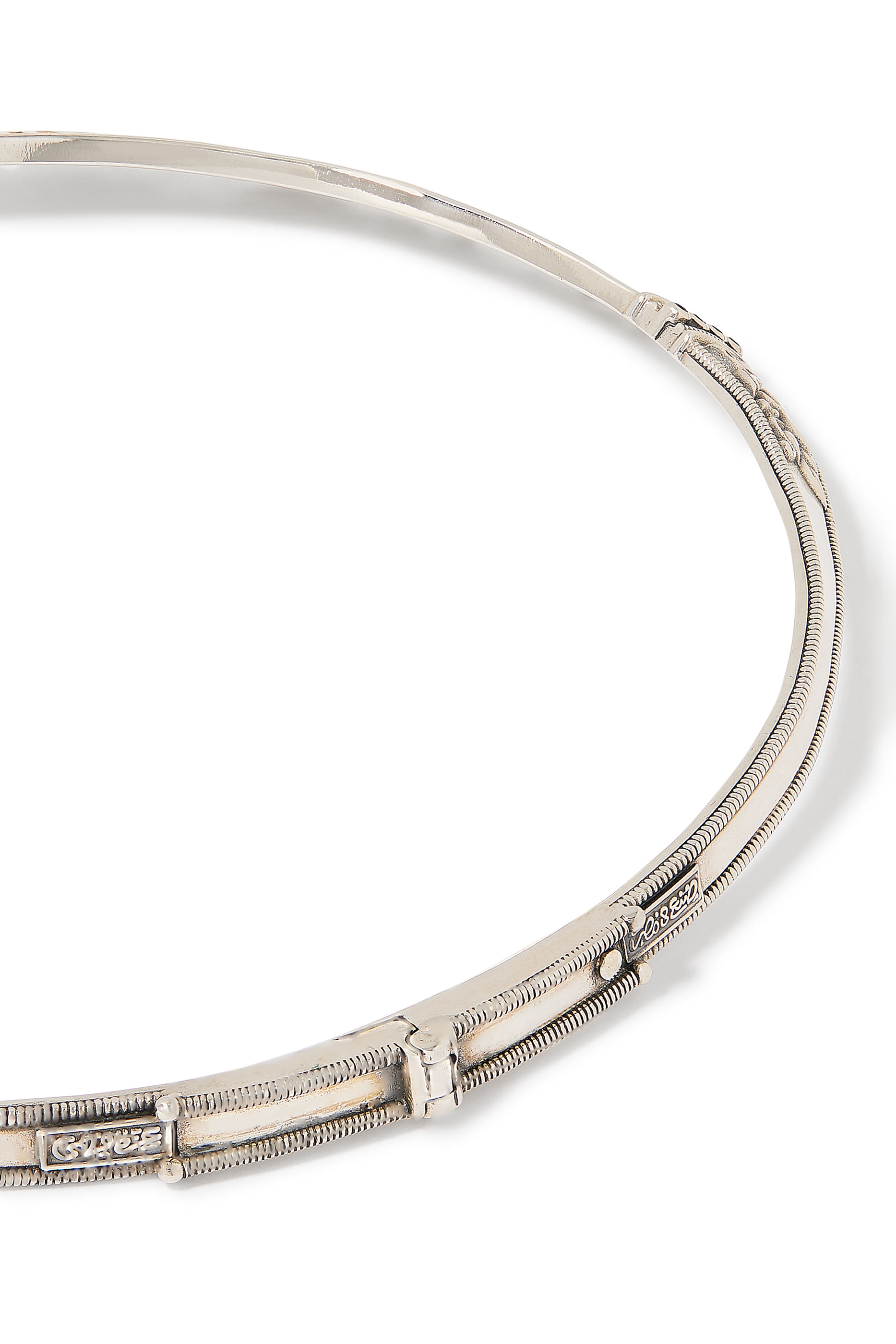 Poetry Floral Choker, 18k Yellow Gold, Sterling Silver & Garnet, Aquamarine, Tourmaline