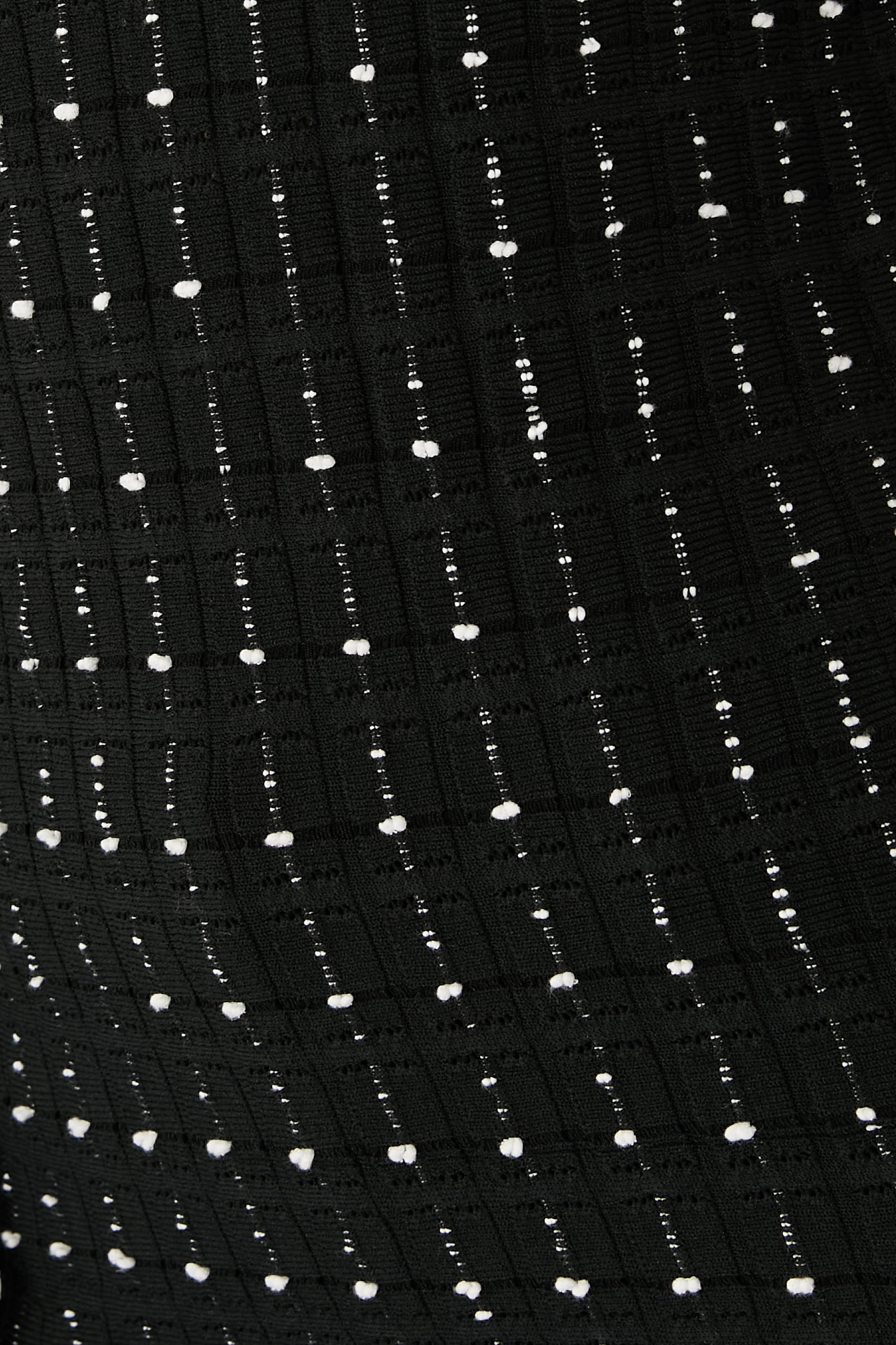 Fragmented Stripes Mock Neck Top