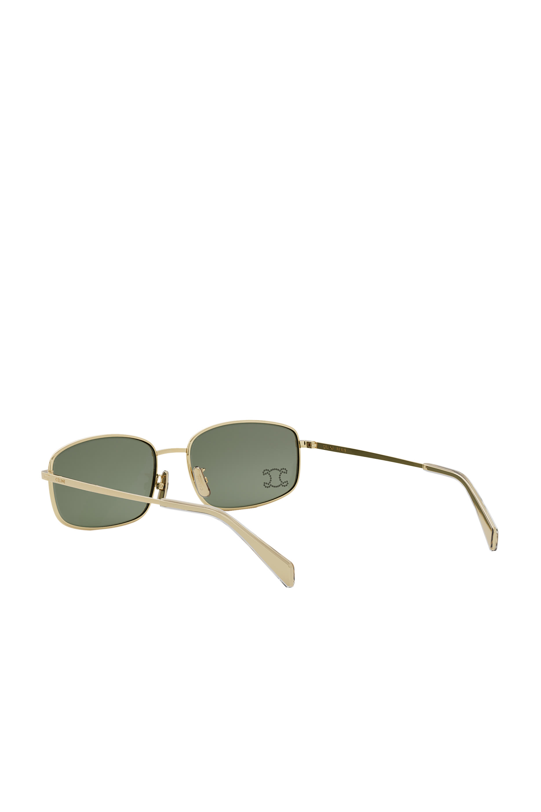 Metal Triomphe Rhinestone Sunglasses